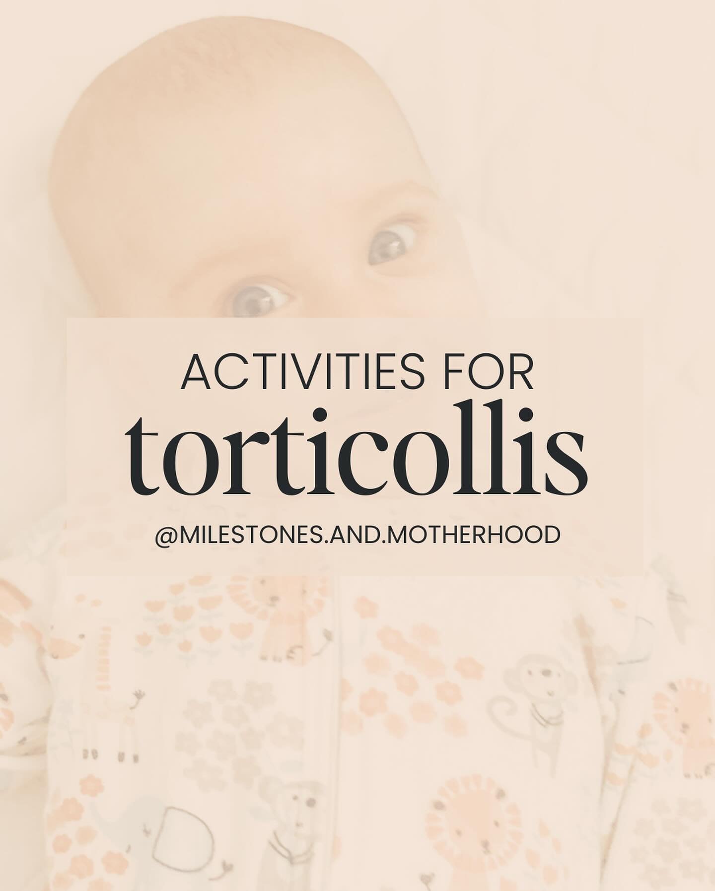 Let&rsquo;s talk gentle activities for torticollis!

Disclaimer: they should NOT be upset during these! If they are fighting against you, it is really only reinforcing what we are trying to avoid!

Tip 1: place toys on the side they do NOT prefer to 