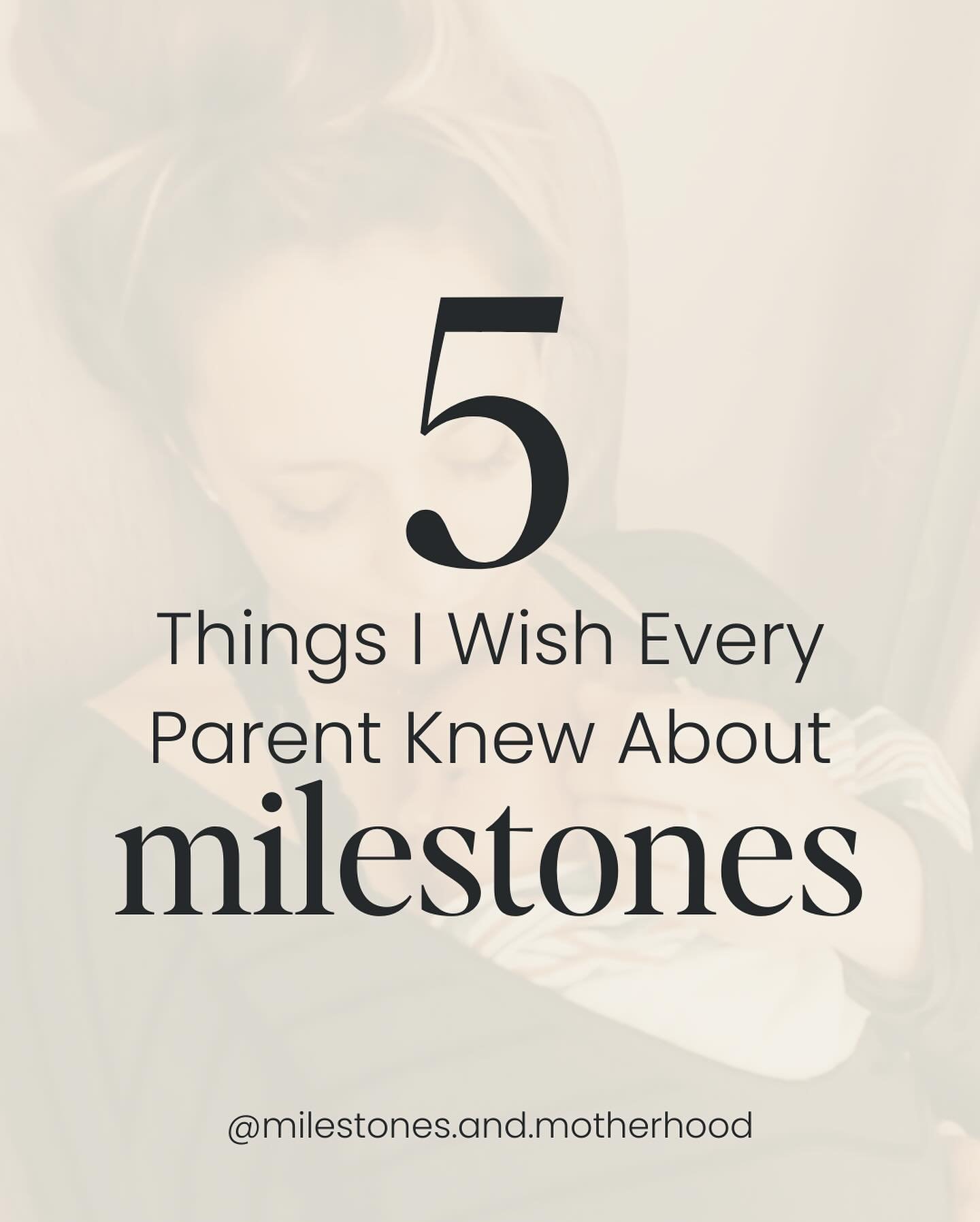 5 Things I Wish Every Parent Knew About MILESTONES&hellip;.

✨  I wish I could tell every parent these 5 things about milestones, as a pediatric physical therapist and mom myself.

I see it everyday.

I live it as a parent.

It can be SO hard not to 