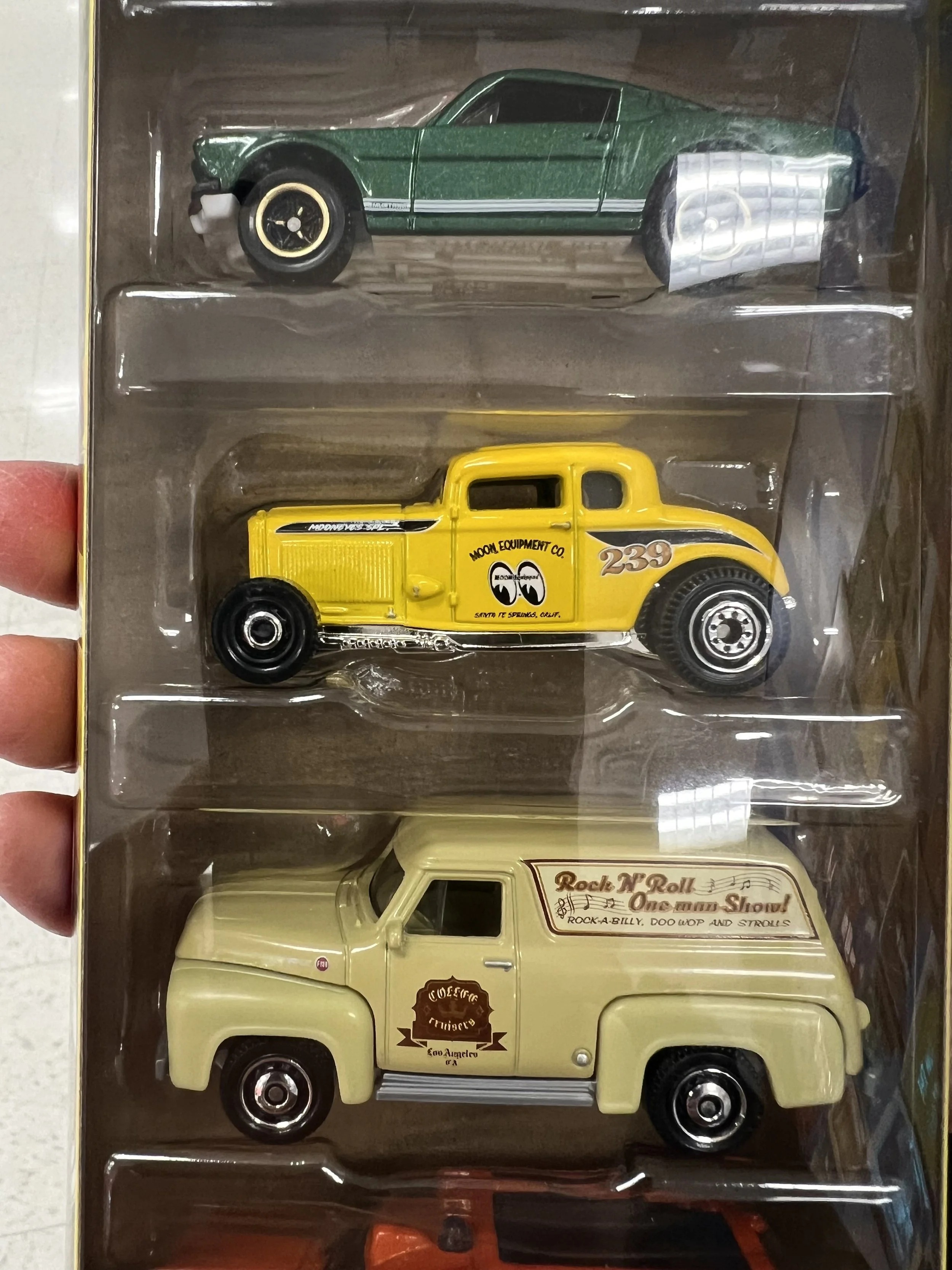 thumbnail image 2 of Custom Mooneyes Moon Eyes Display Stand For 1/64 Diecast Cars - Hot Wheels, Matchbox 2 of 6
