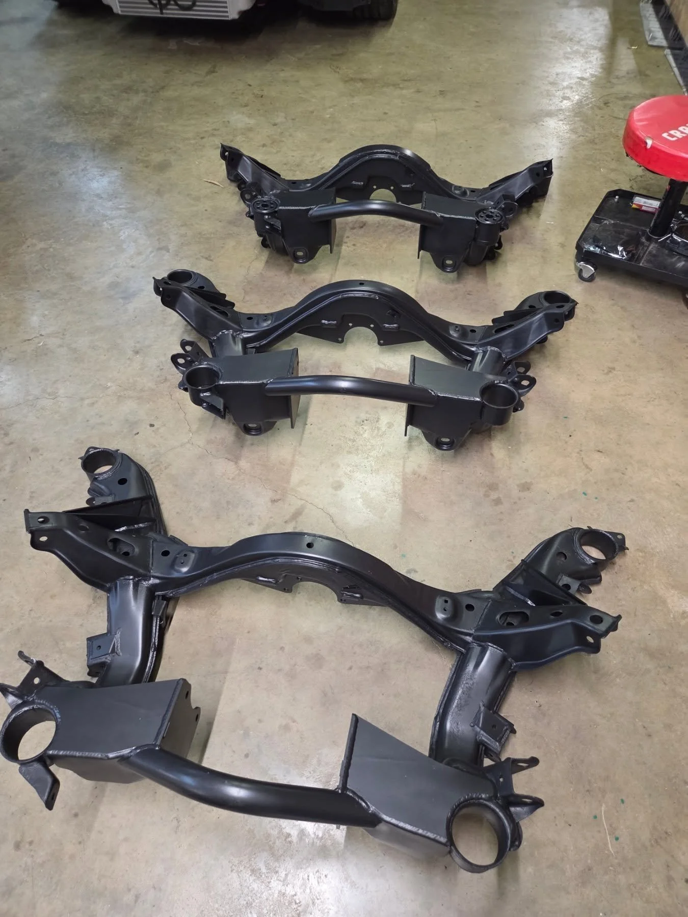 3 s14 subframes headed to our partner @rts_racetechservices 
These subframe cores are getting mega expensive anymore. So if anyone needs a quickchange subframe for any s chassis. I will need you to send in cores unless you want to pay an extra 800-1
