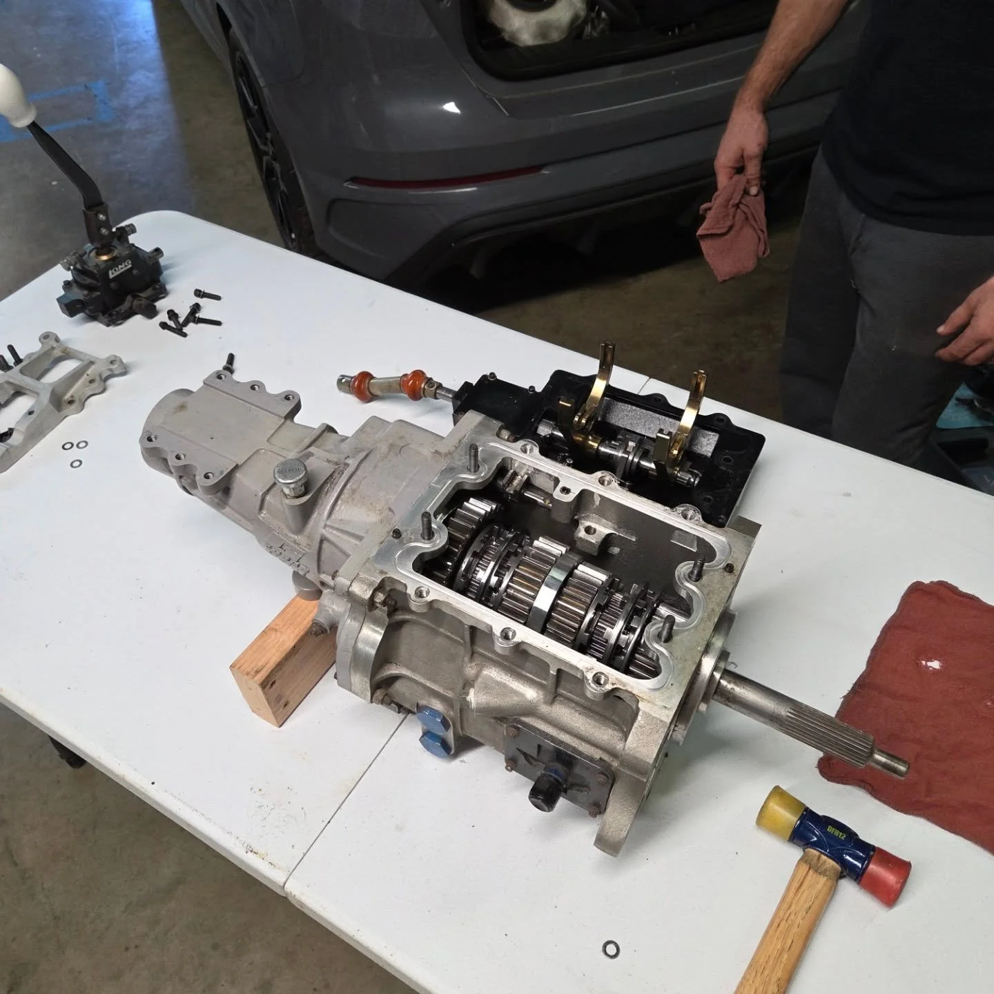 @gforcetransmissions #gsr refresh. Thanks to @rts_racetechservices for the parts! New sliders and dog rings installed, it's now ready to go behind my #2jzge-t to drop into the #jzx100 #mkII stoked to have proper gear box into this thing.