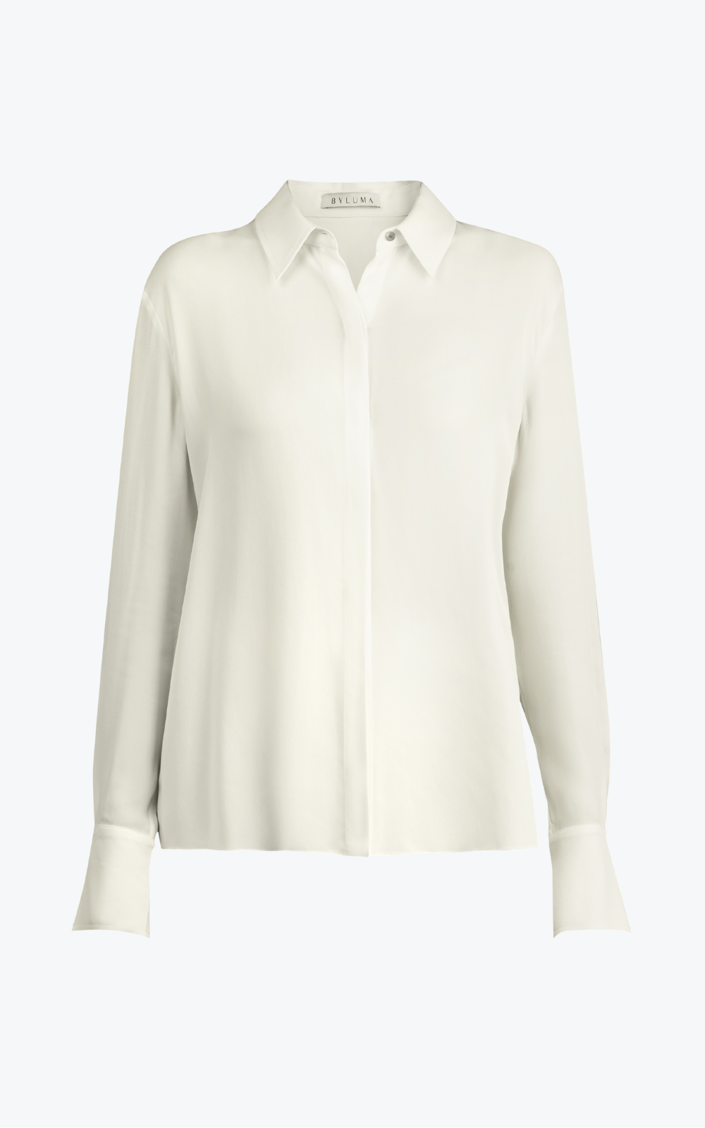 silk off white blouse