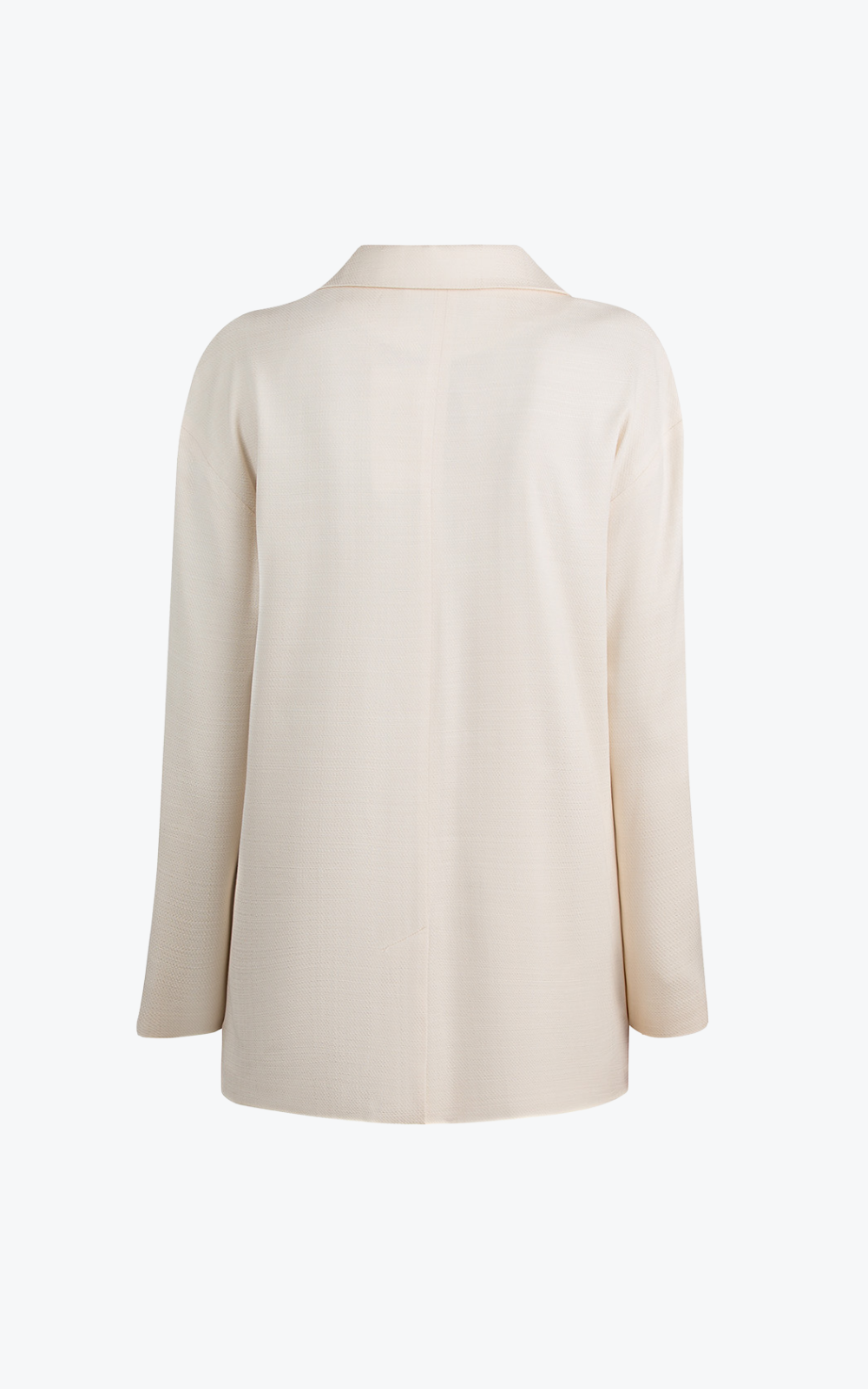 long cream blazer