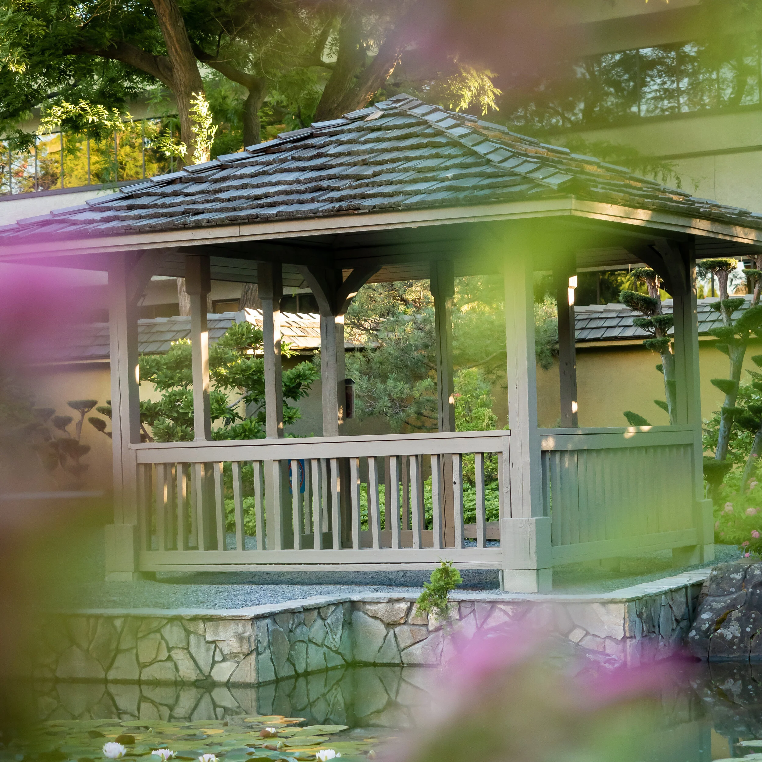 Because the garden is full of plants and flowers it was the perfect location to play with depth of field and foreground blur! ISO 640 / 1/400 sec / f/2.8