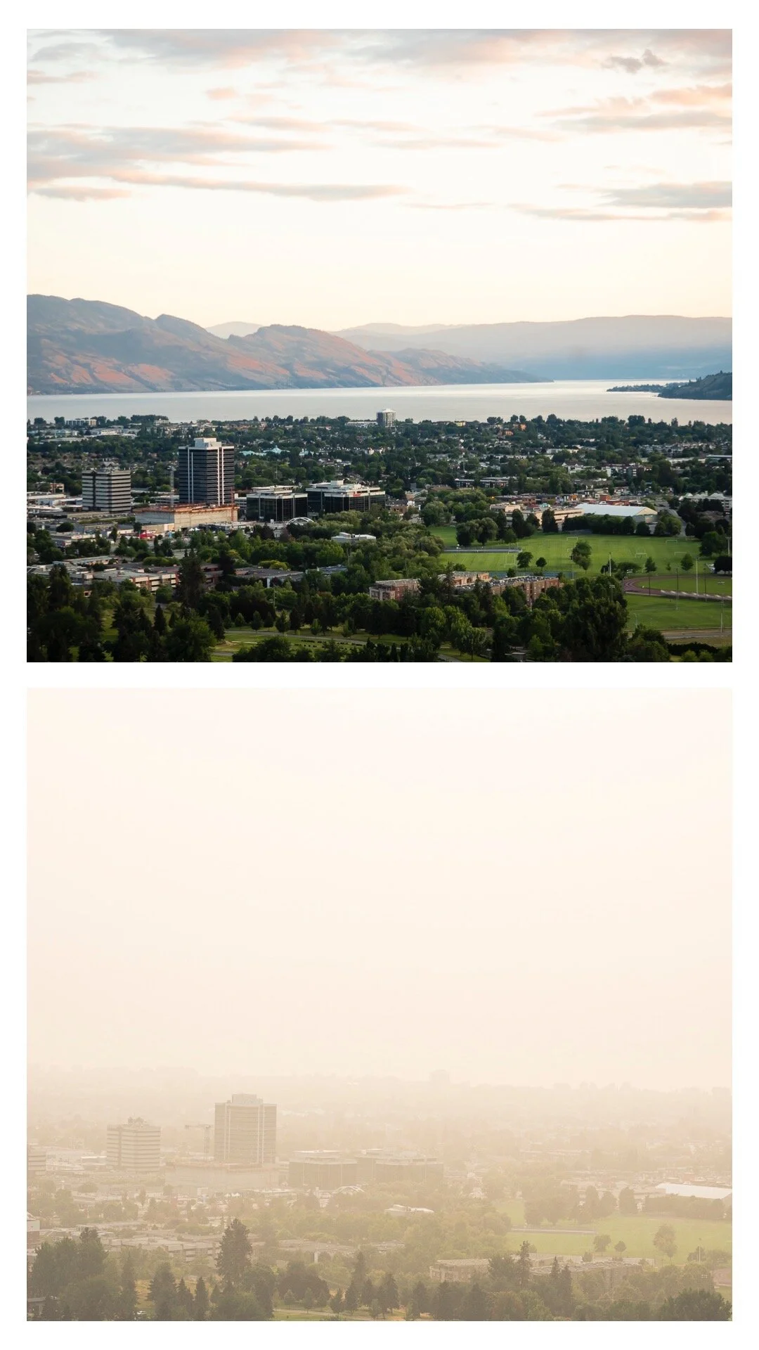 smoke in 2020 covering Kelowna
