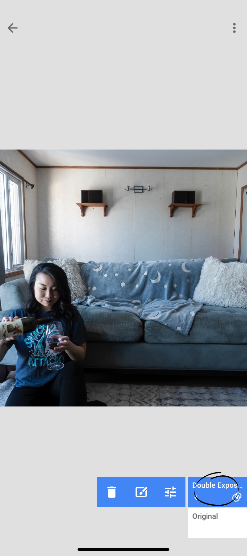 Click on your ‘Double Exposure’.