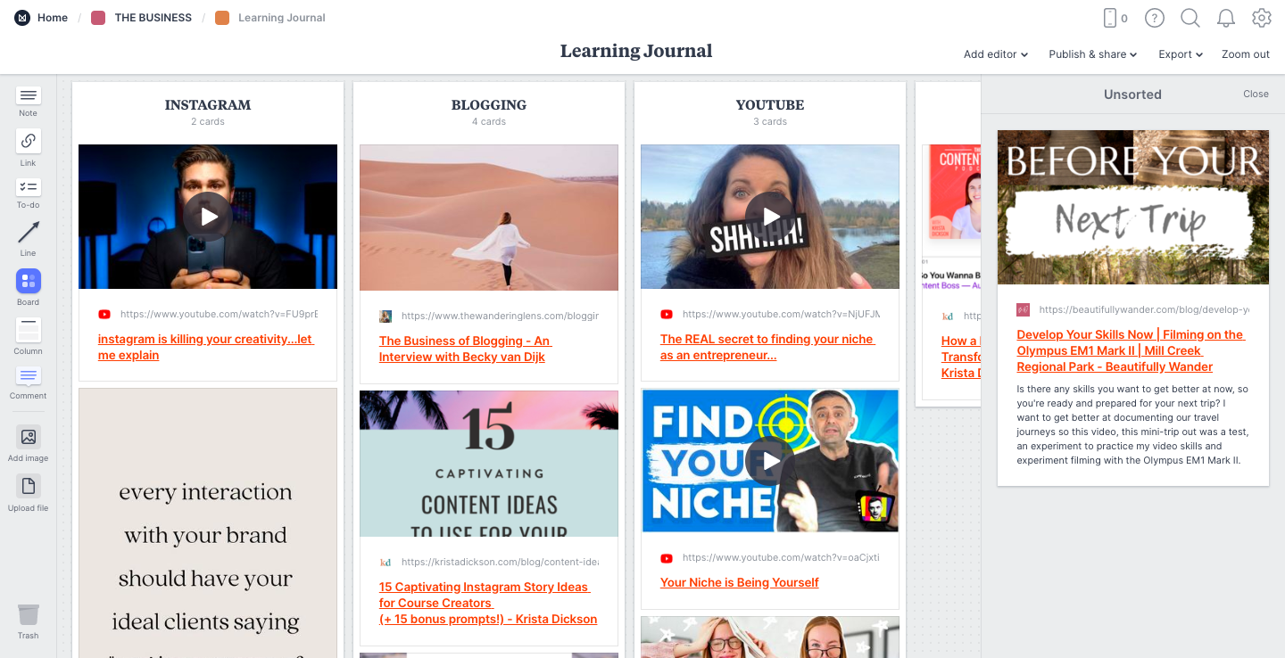 How to Use the Milanote Save Function