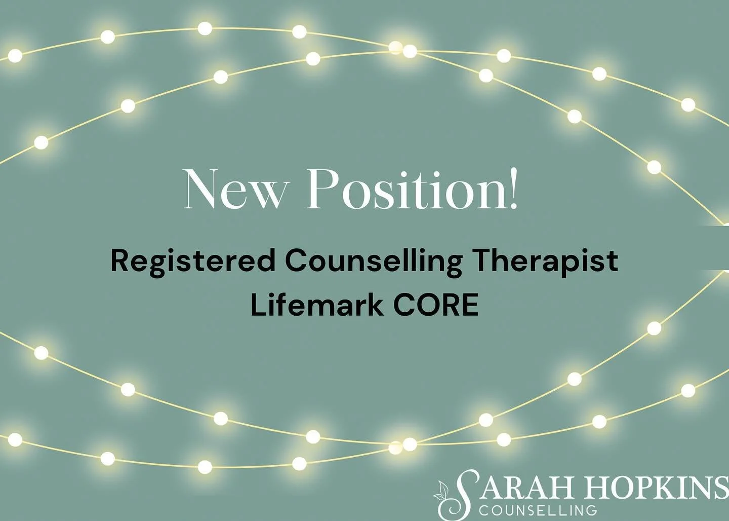 I started a new position with @lifemarkatlantic focusing on trauma and rehabilitation. I am not accepting new clients in my private practice at this time. If you require individual counselling services and are located in Nova Scotia, please refer to 