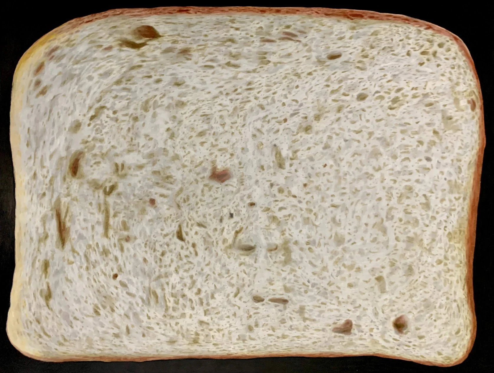 Ubiquitous Bread - colored pencil
