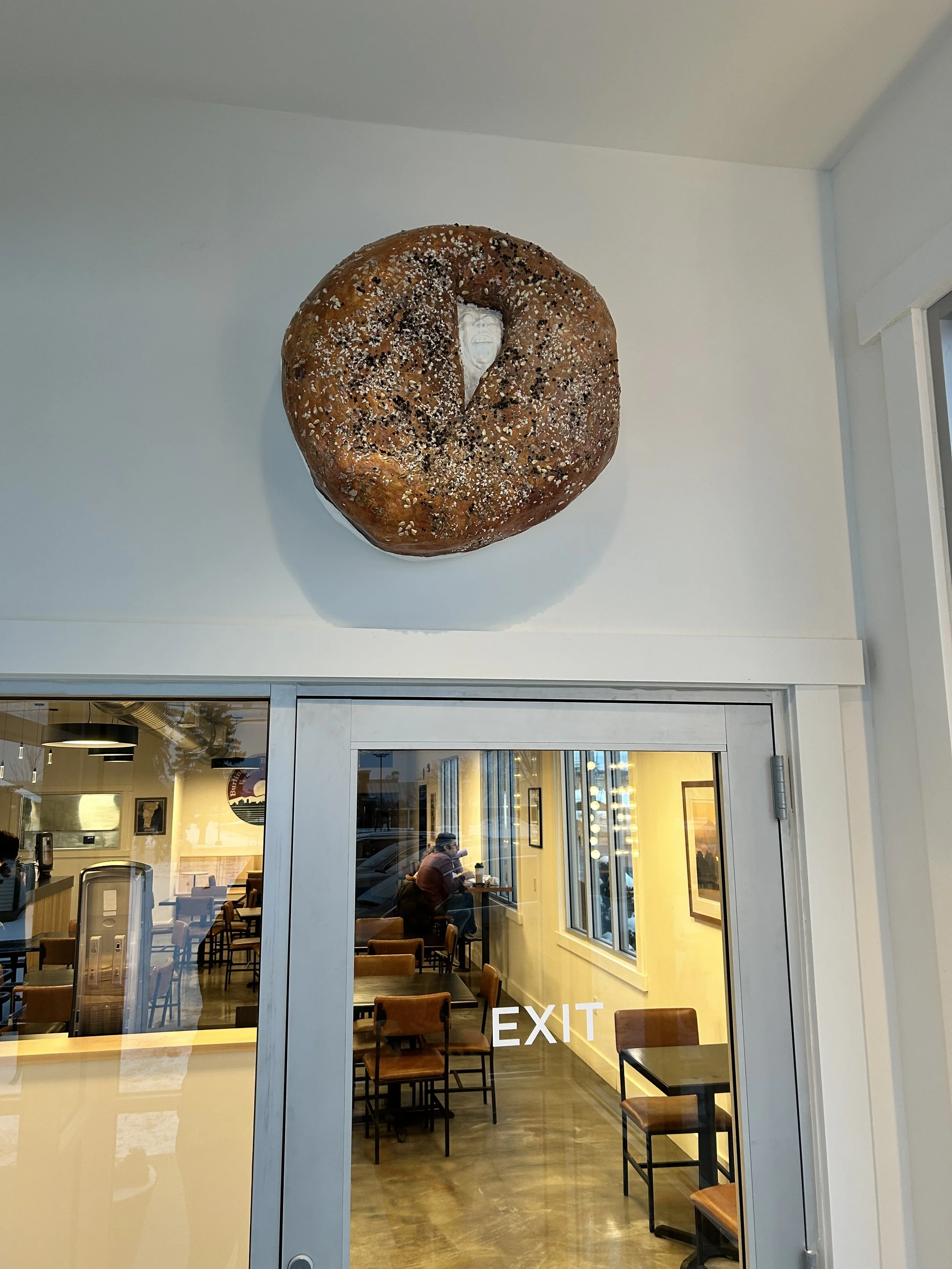 After grabbing an awesome bagel, take a selfie with Laughing Cream Cheese and post on Instagram tagging me: @twhitneyart 