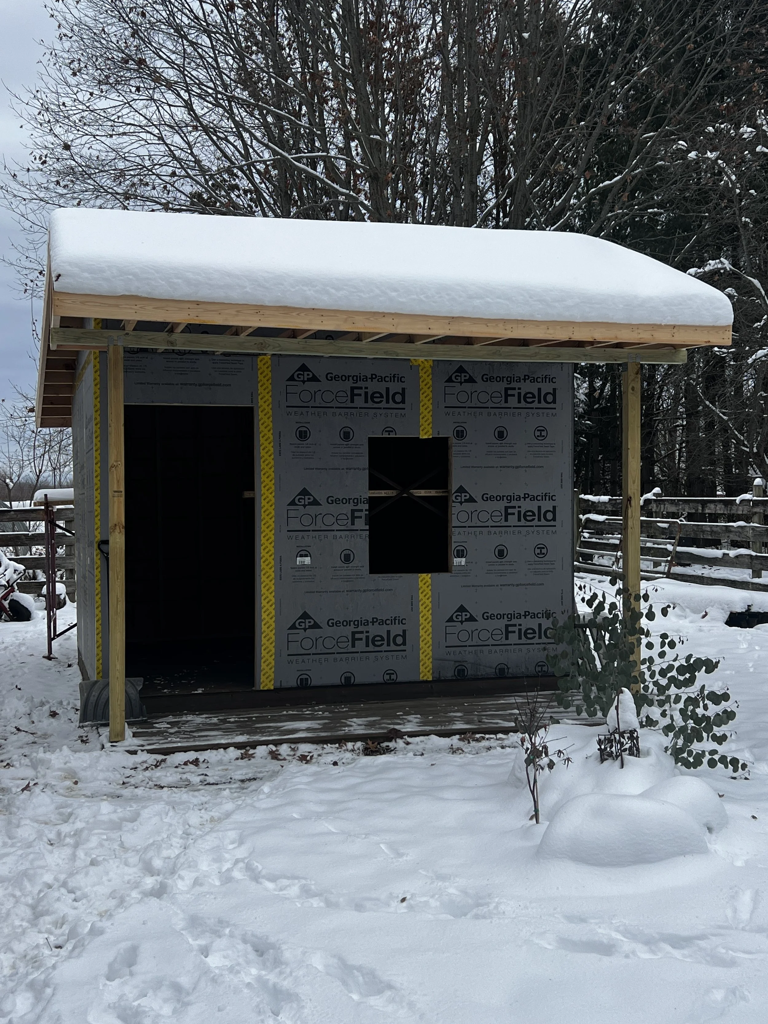 Flower Shack Under Construction