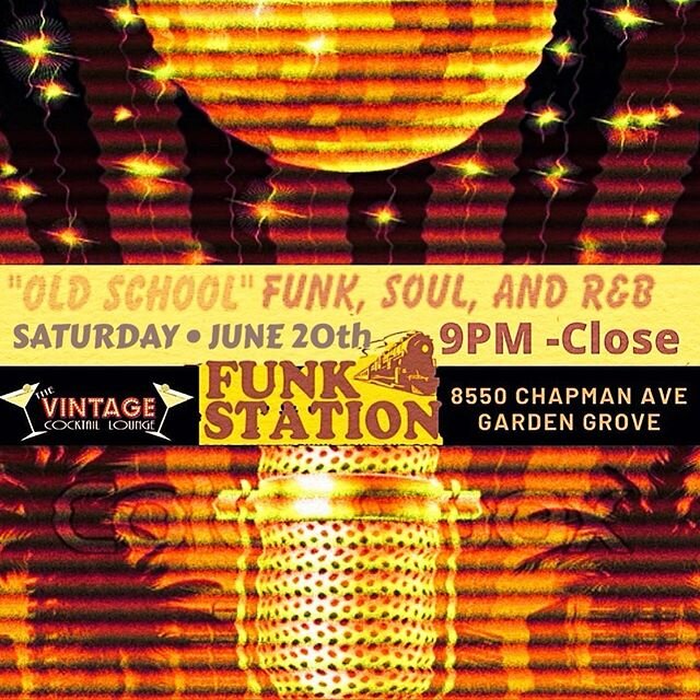 Hello Funk Lovers, There have been some recent changes to the guidelines in California and in an effort to keep our patrons safe, while having fun(!) with FUNKSTATION - we are going to have to sell tickets to limit the amount of people entering - to 