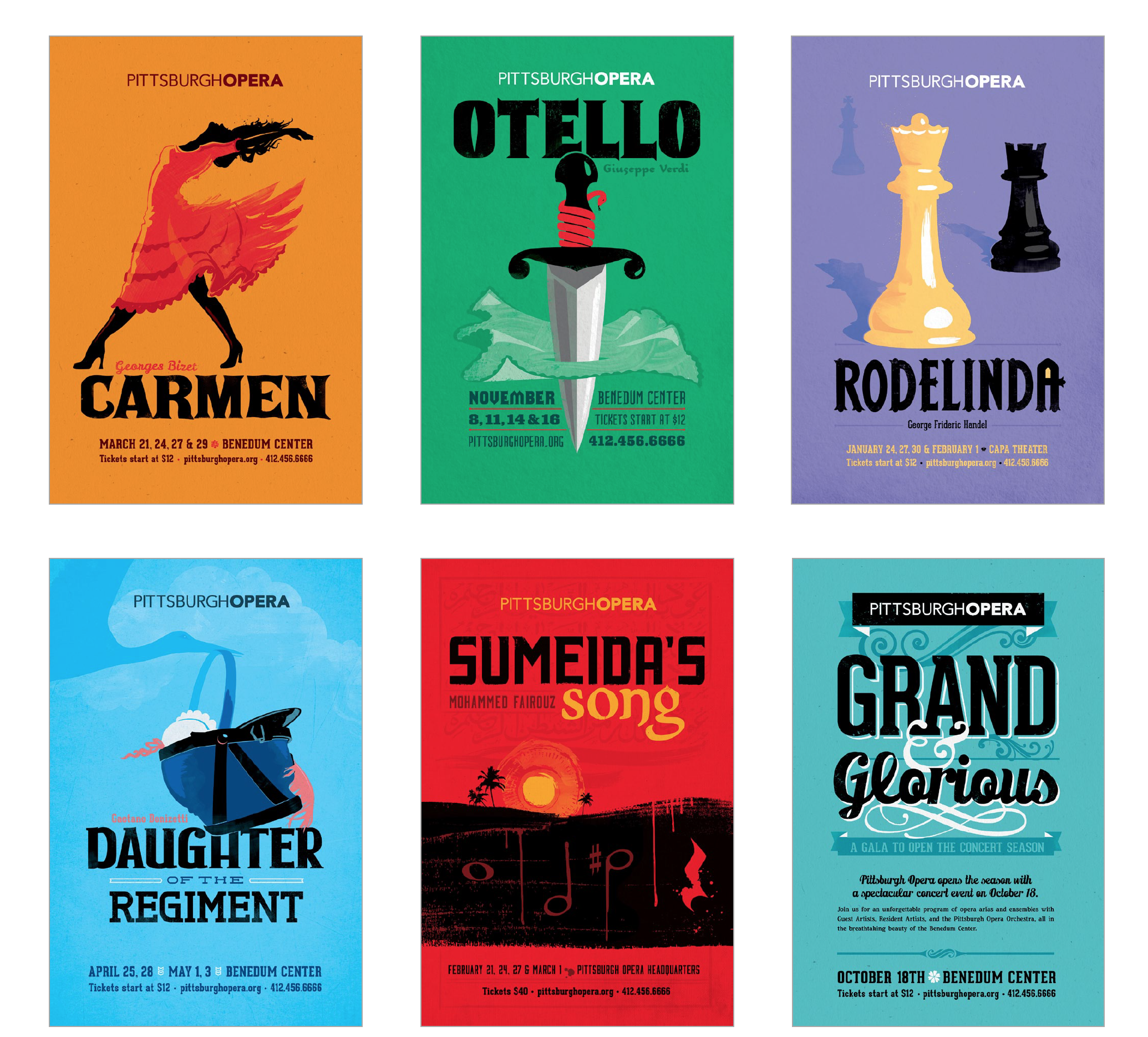 2014-2015 Pittsburgh Opera Season Posters