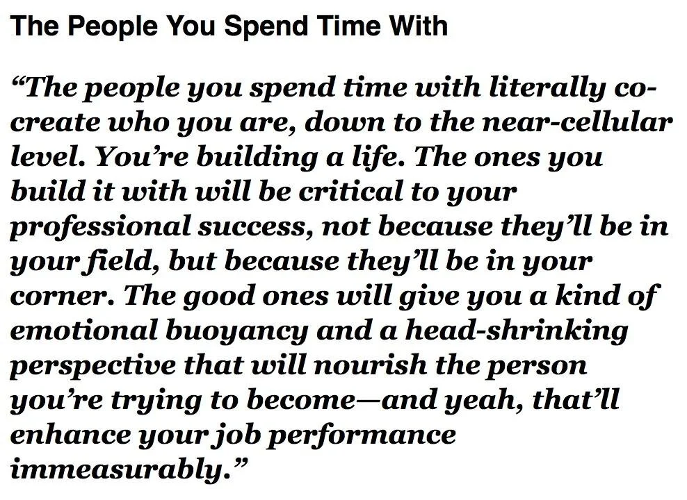 The People You Spend Time With