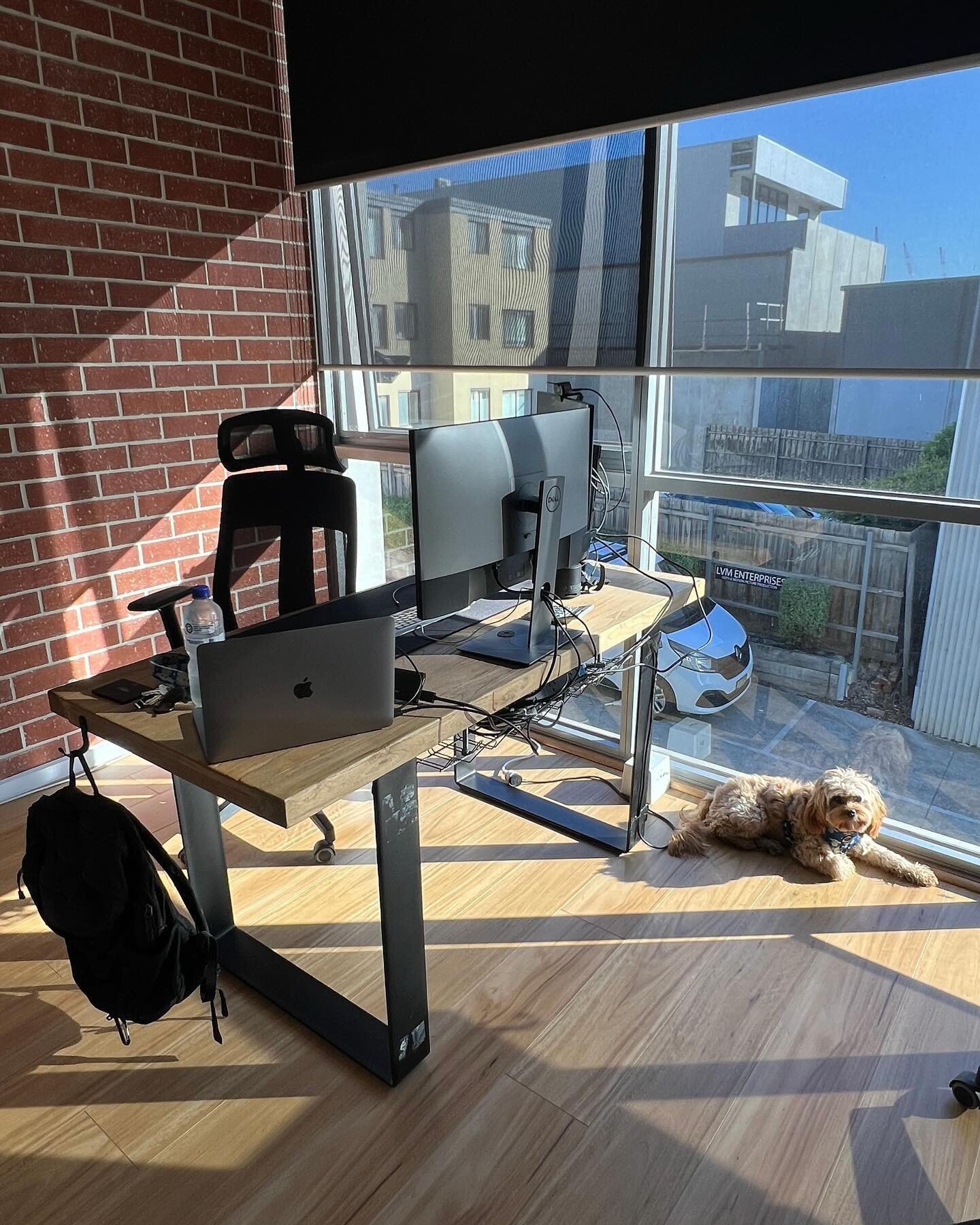 Luke&rsquo;s sun-filled pre-production battlestation is all set up and ready to tackle the world one shoot at a time! 

* Pre Production
* Writing / Scripting
* Shot list
* Creative development
* Design
* Puppy guard