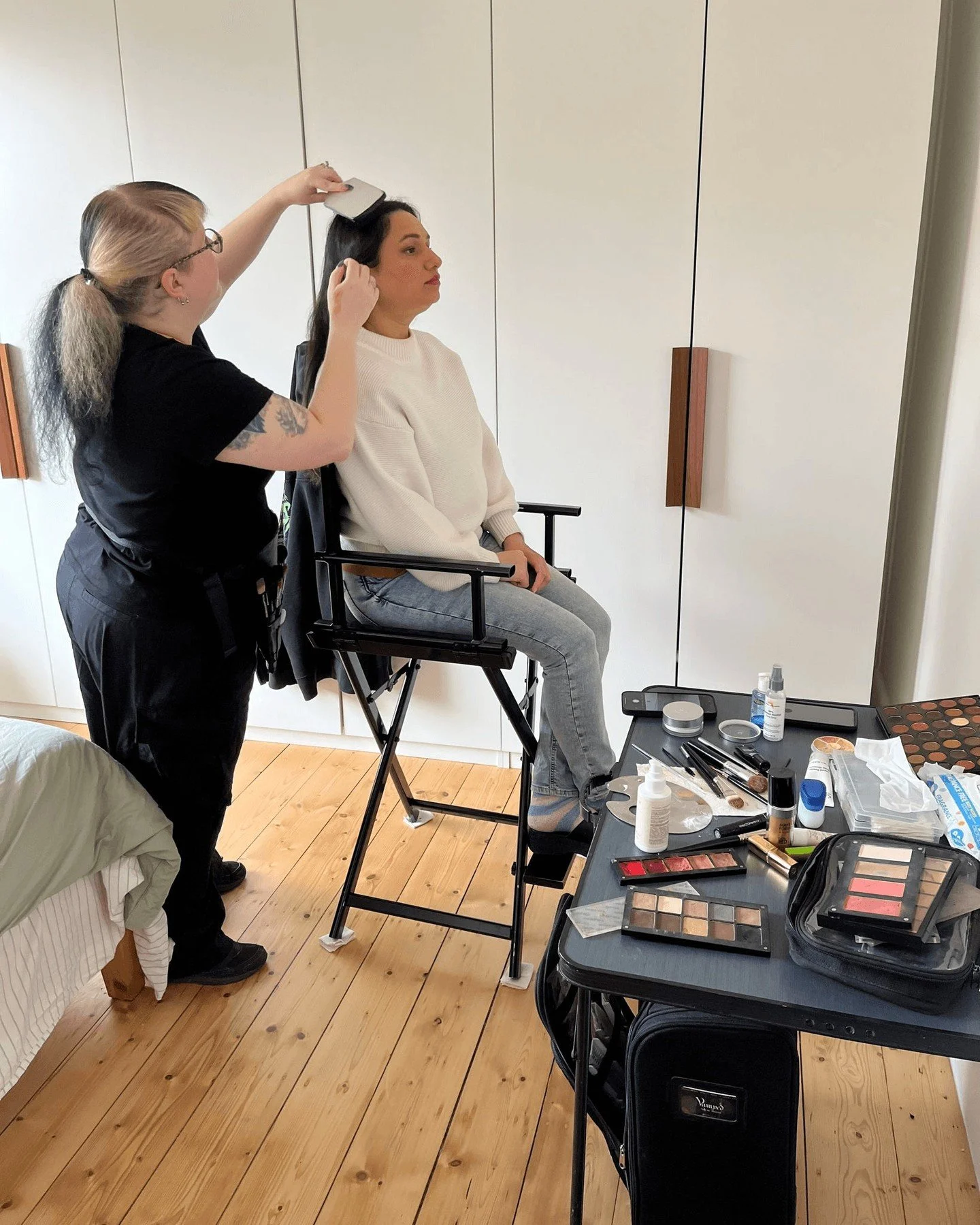 Behind the scenes on location for a TVC. 🎥 Our hair and makeup artists have our actors, models, and presenters polished and camera-ready, because a little powder goes a long way! ✨💄 

#TVC
#hairandmakeup
#behindthescenes
#production
#lifestyle