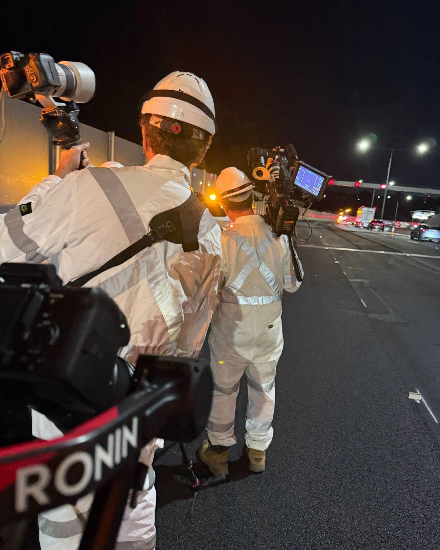 Where does a gaggle of LVM camera crew flock in the early hours of the morning?

While the world sleeps, we&rsquo;re out capturing the projects that keep Australia moving &mdash; from major infrastructure and freeway upgrades to tunnelling, rail and 