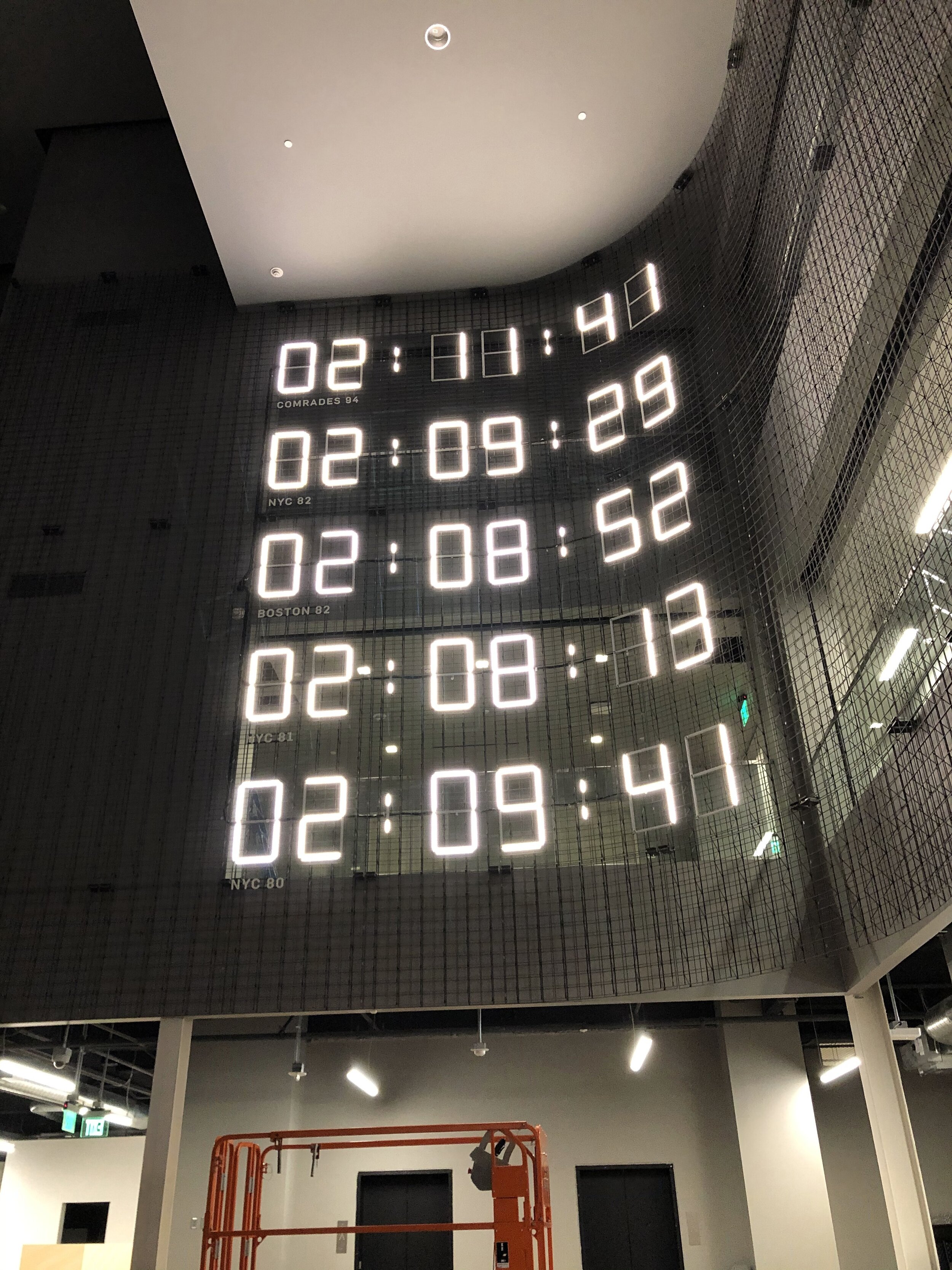 Nike Headquarters Marathon Clocks