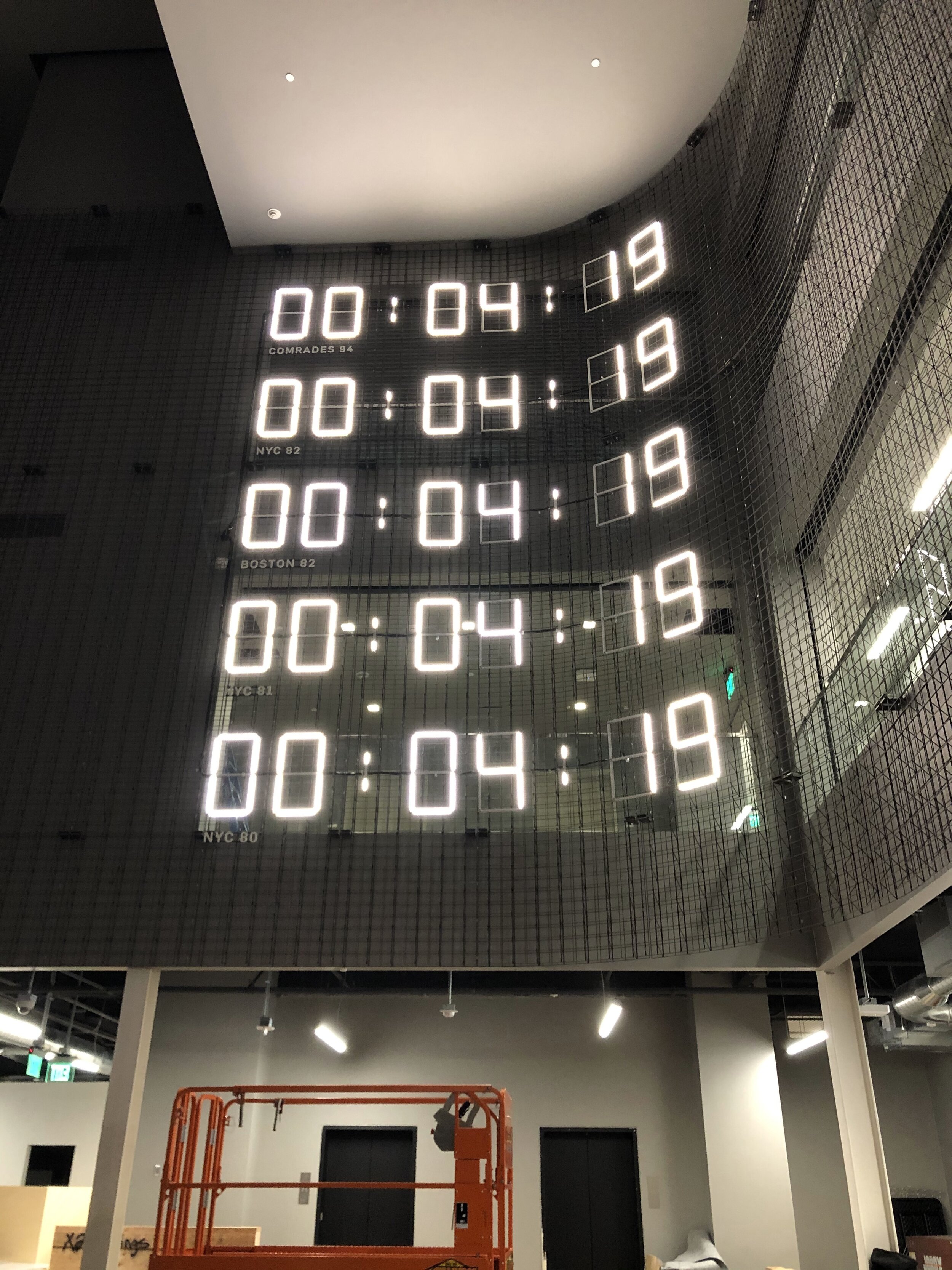 Nike Marathon Clocks