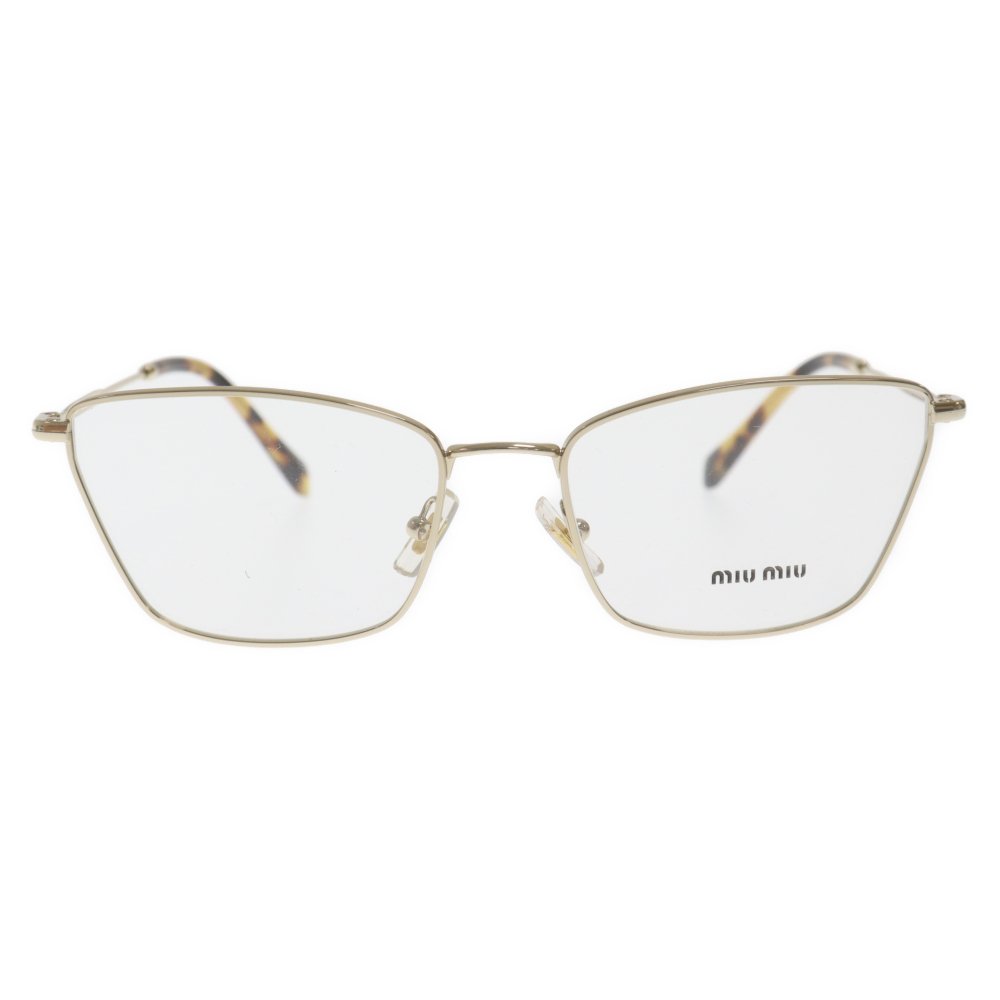 Miu Miu Logo Metal Frame Glasses Womens