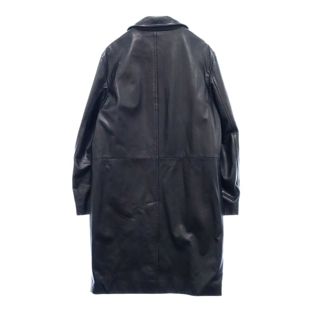 COMME des GARÇONS HOMME PLUS AW02 Long Leather Jacket Black