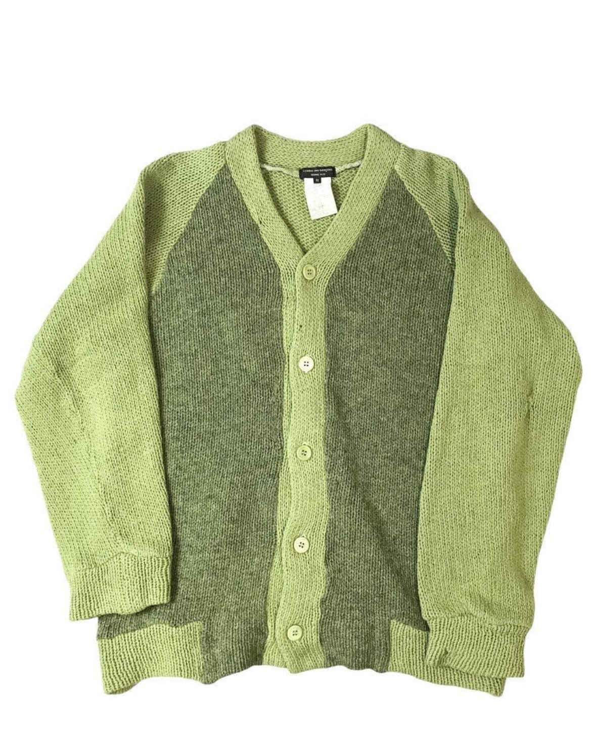 Lime Green COMME des GARÇONS HOMME PLUS AW99 Cardigan Green