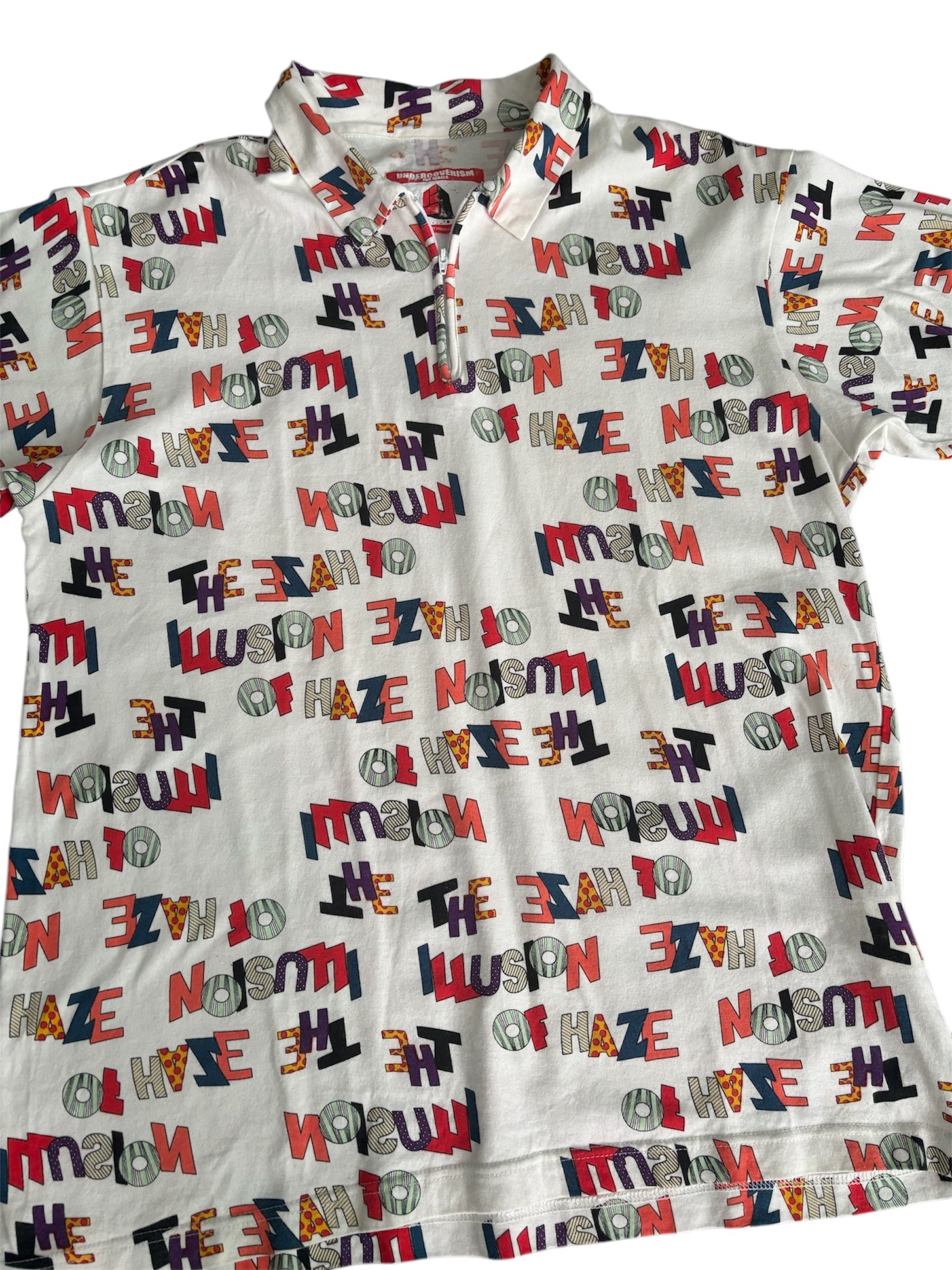 UNDERCOVER Spring Summer 2002 Illusion of Haze Polo Tagged Size Large