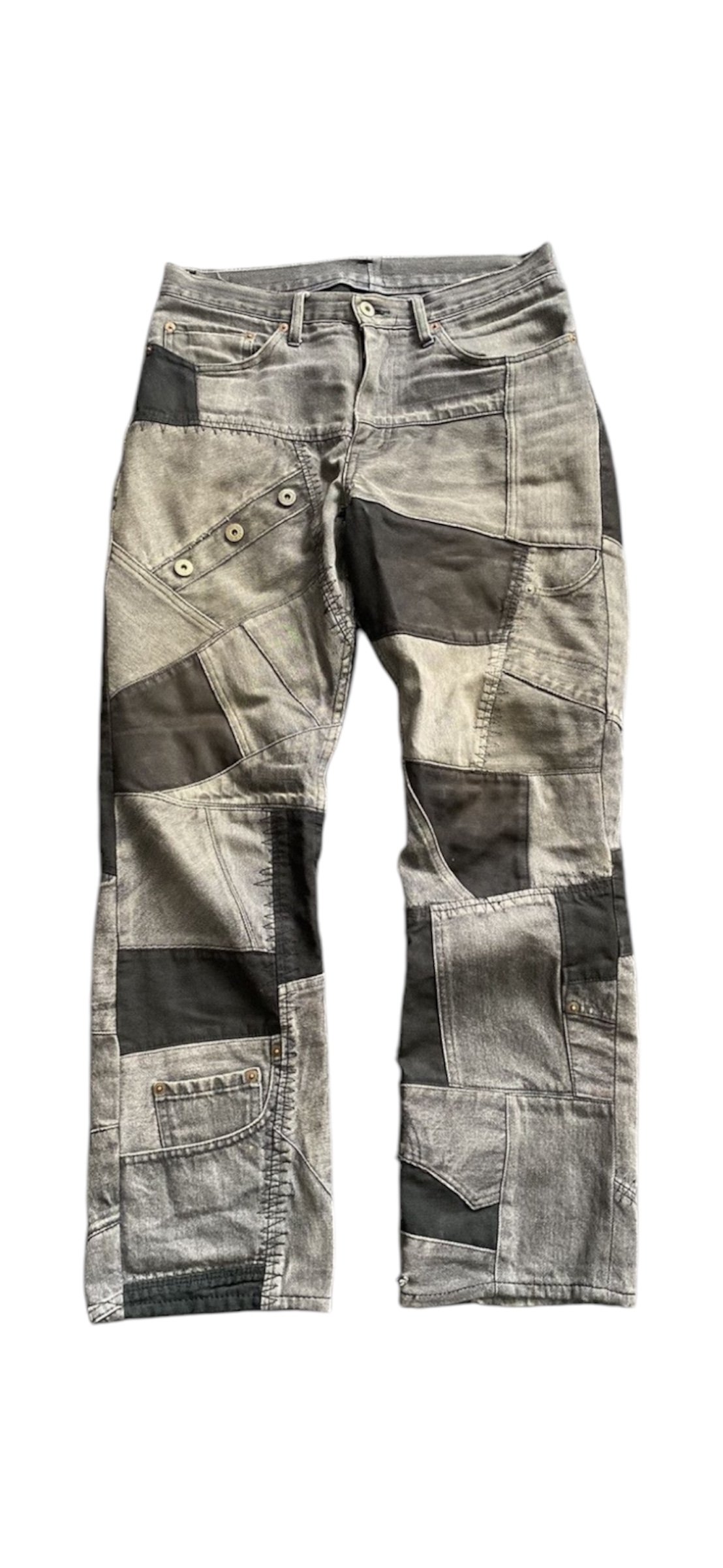 Junya Watanabe AW06 Reconstructed Denim blown out crotch tons of life otherwise