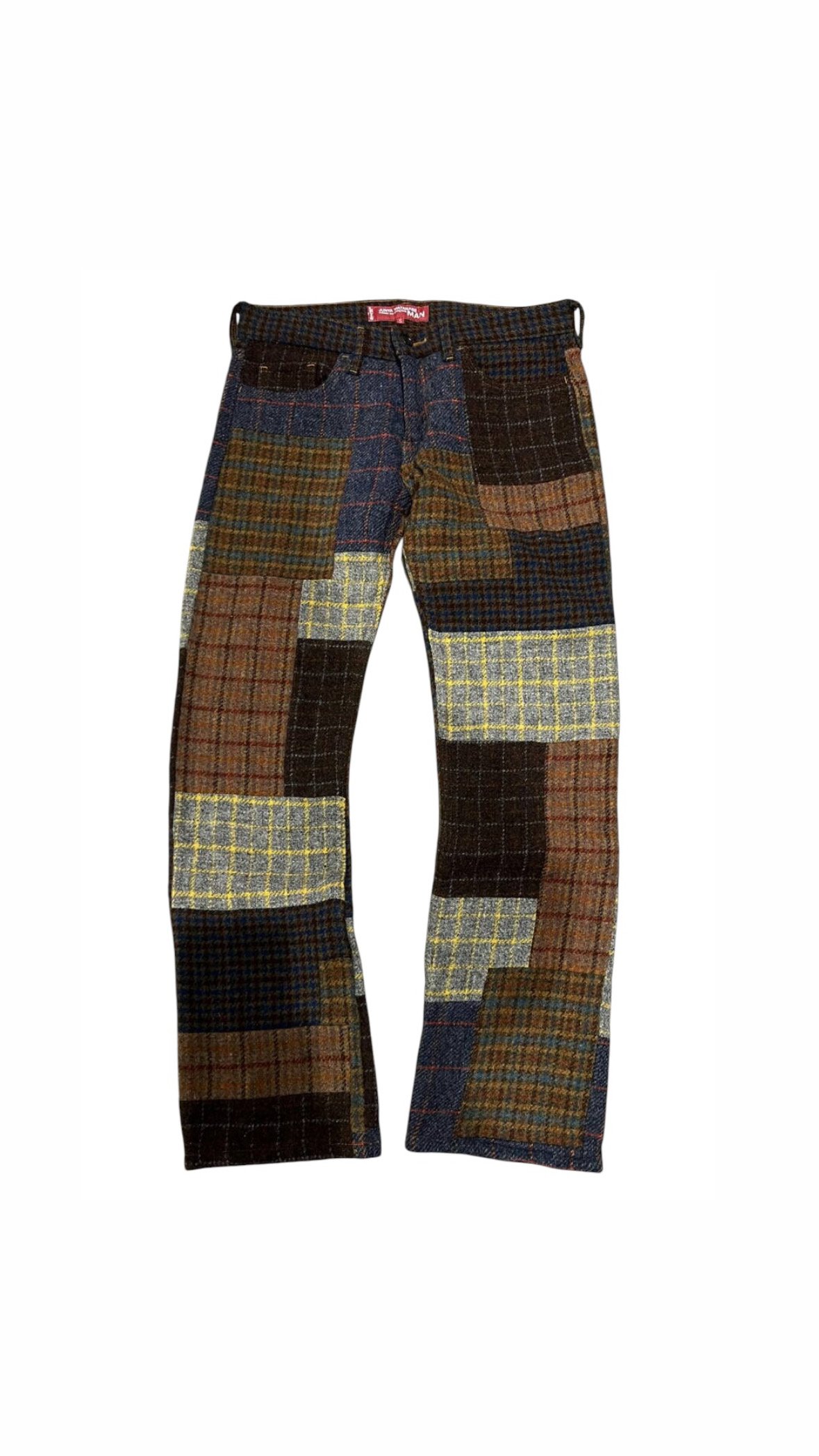 Junya Watanabe AW02 HT Patchwork HARRIS TWEED PATHWORK PANTS