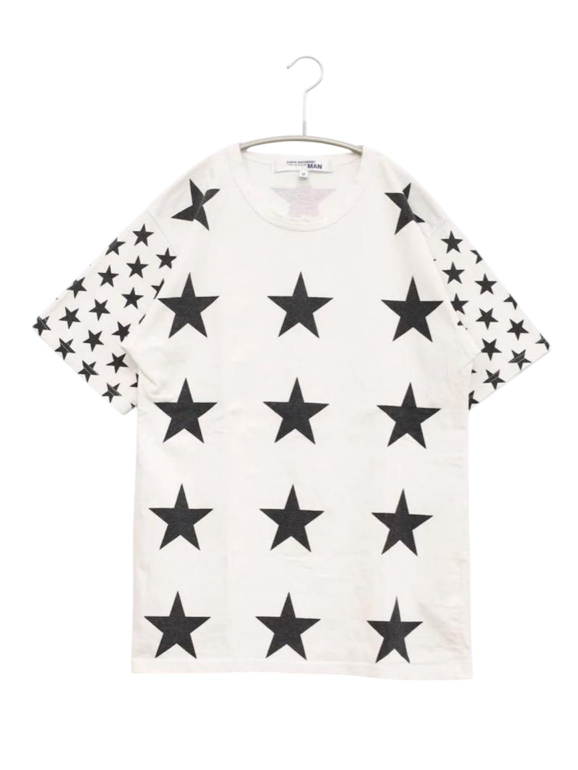 Junya Watanabe Spring Summer 2002 Star T-Shirt Poem, White Black Tagged Size Medium