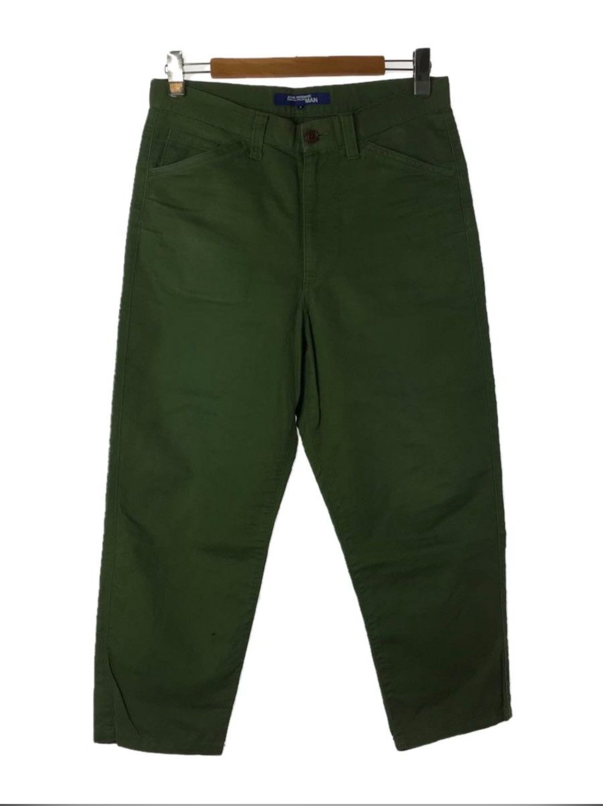 Junya Watanabe Spring Summer 2016 Tapered Wide Leg Pants, Green Tagged Size Small