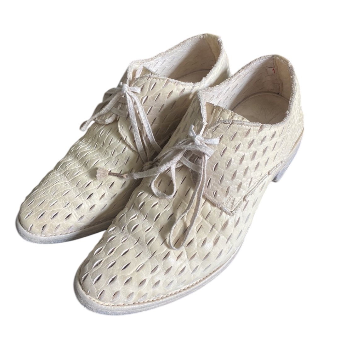 Carol Christian Poell Leather Shoes AM/2600 BUUS-PTC/01 Laser Cut Derby