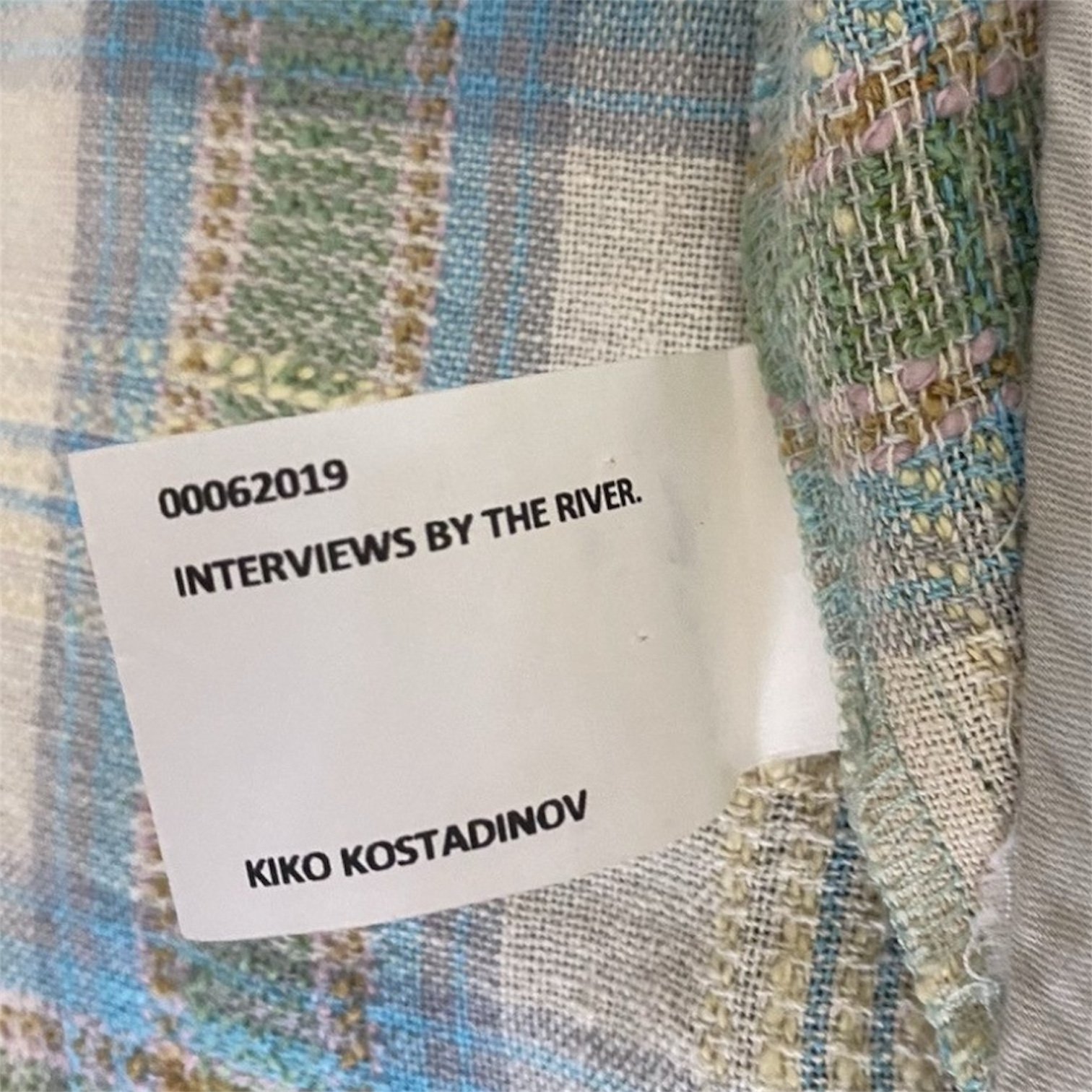 Kiko Kostadinov Panchali Key Check Blazer in Green