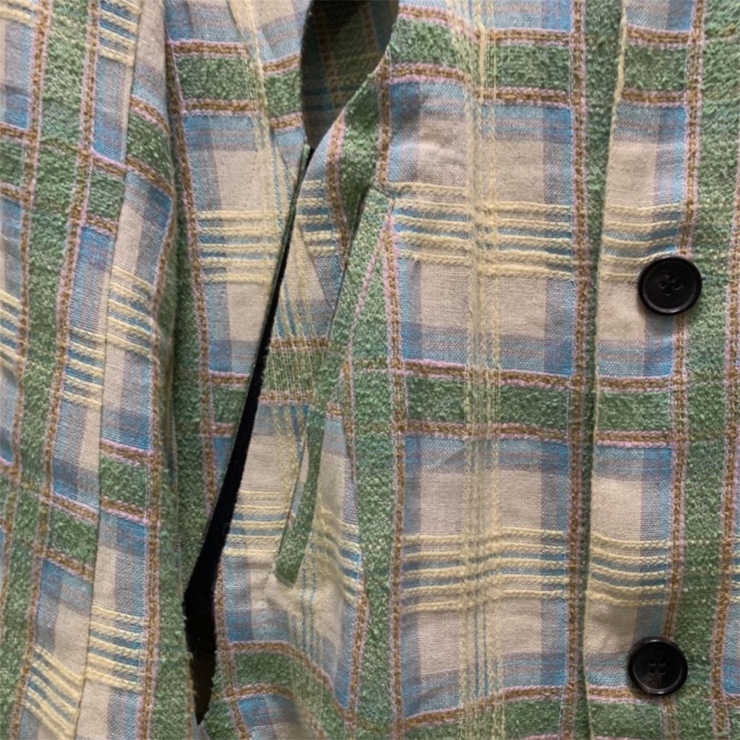 Kiko Kostadinov Panchali Key Check Blazer in Green