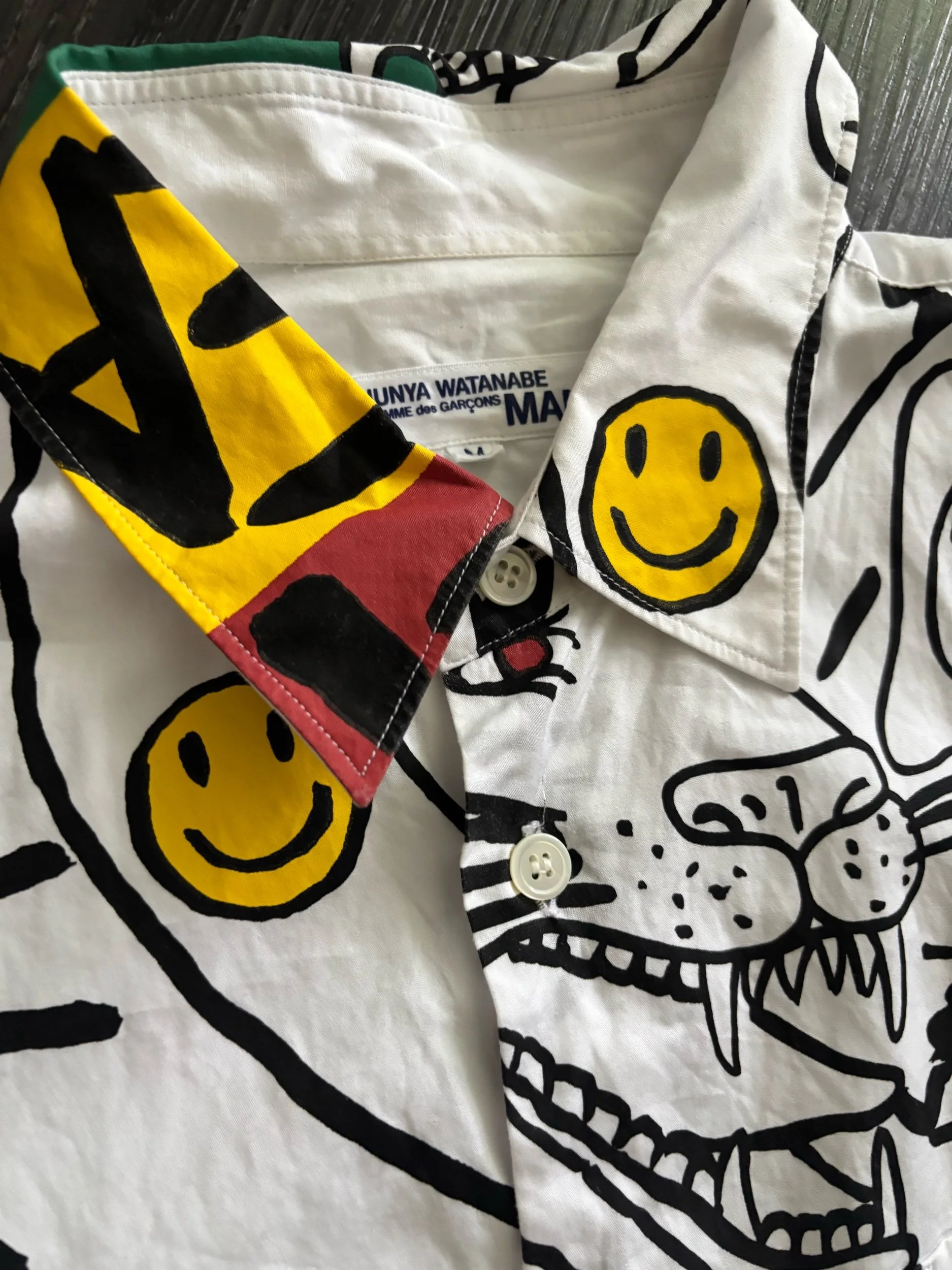 Junya Watanabe SS03 Rasta Button Up