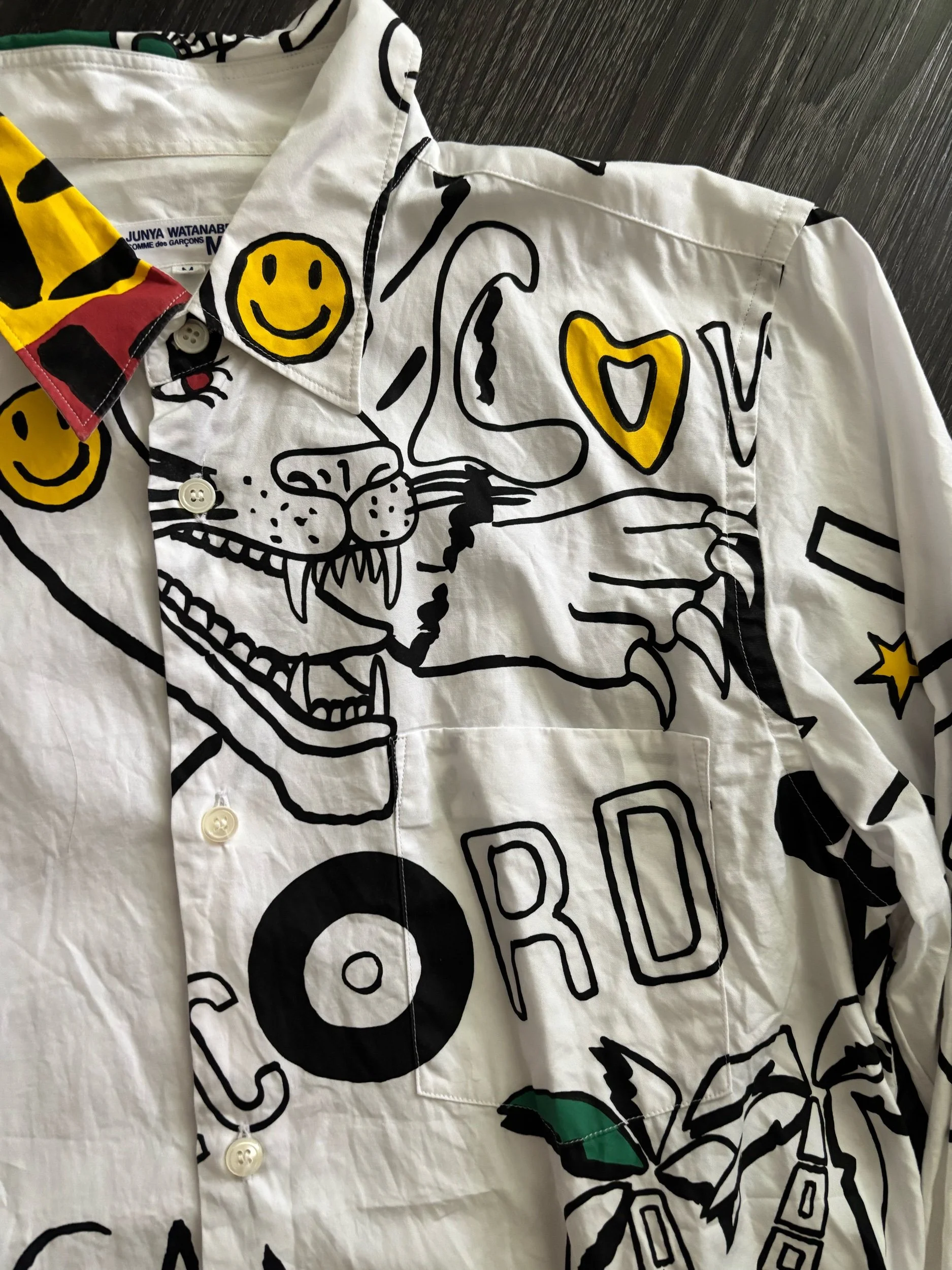 Junya Watanabe SS03 Rasta Button Up
