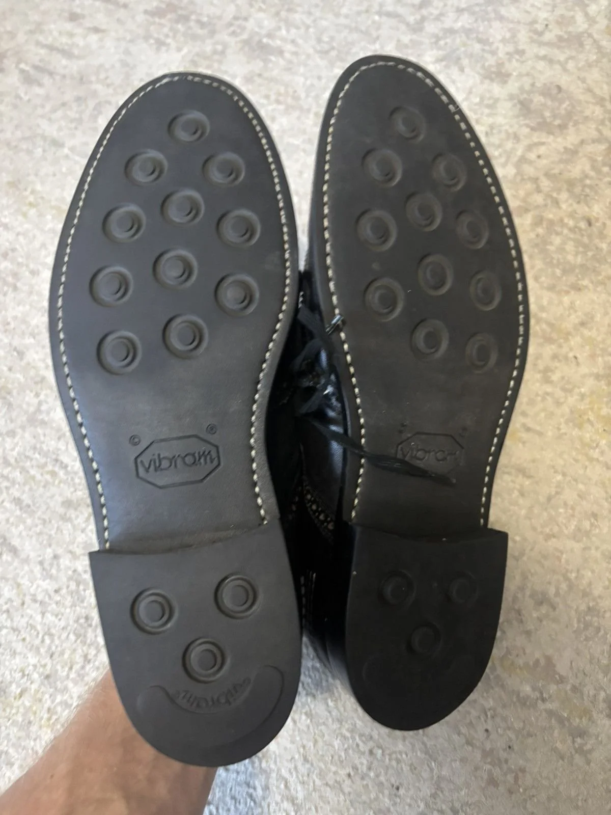 Sulvam   Black Leather Shoes   Tagged Size Medium | Fits my size 10 foot