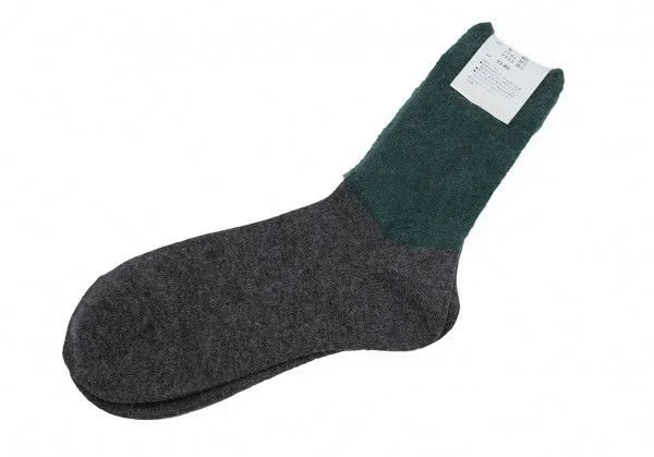 Comme des Garçons   New with tags | never worn   BiColor Socks   Dark Grey + Green