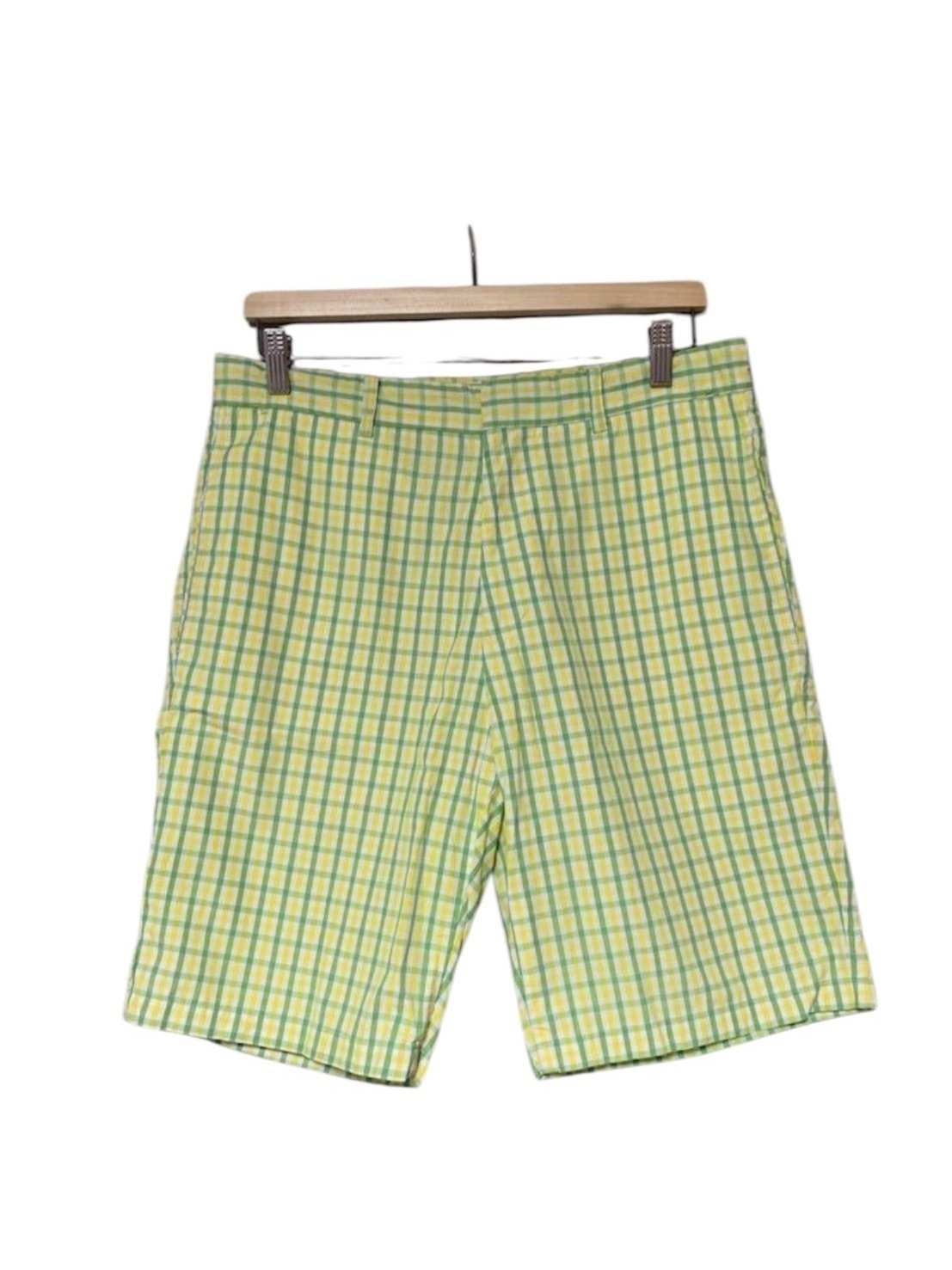 Junya Watanabe Spring Summer 2002 Poem Shorts, Green Multi-Colo Mens Shorts