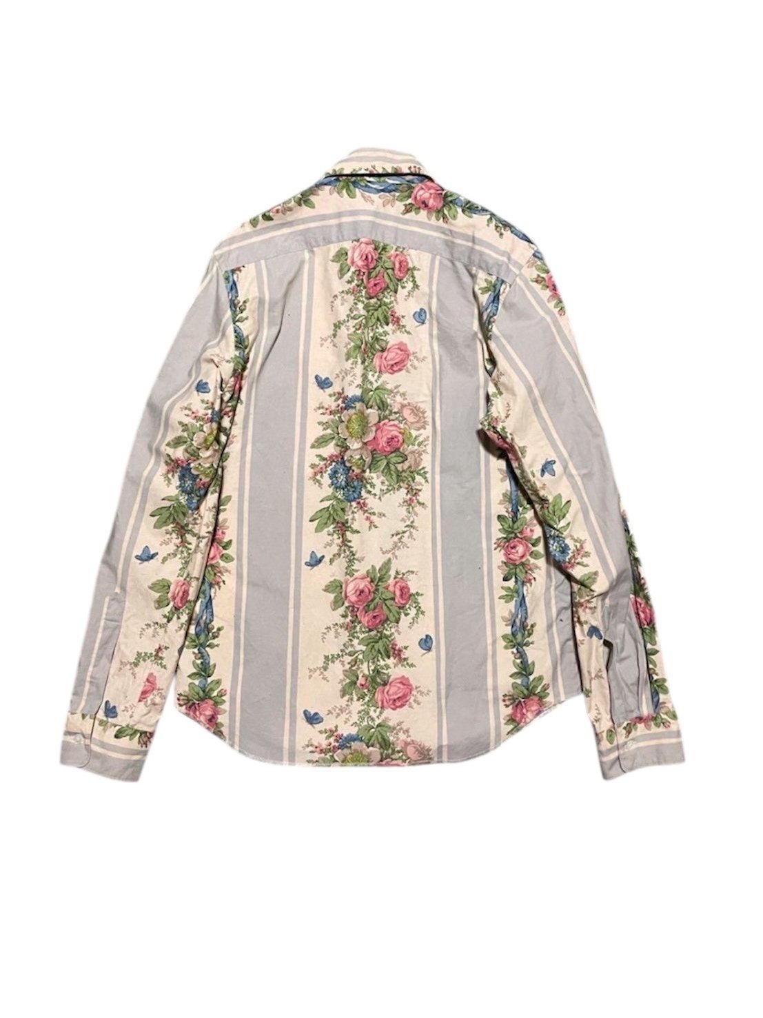 Junya Watanabe AD04 Floral Patchwork Button-Up