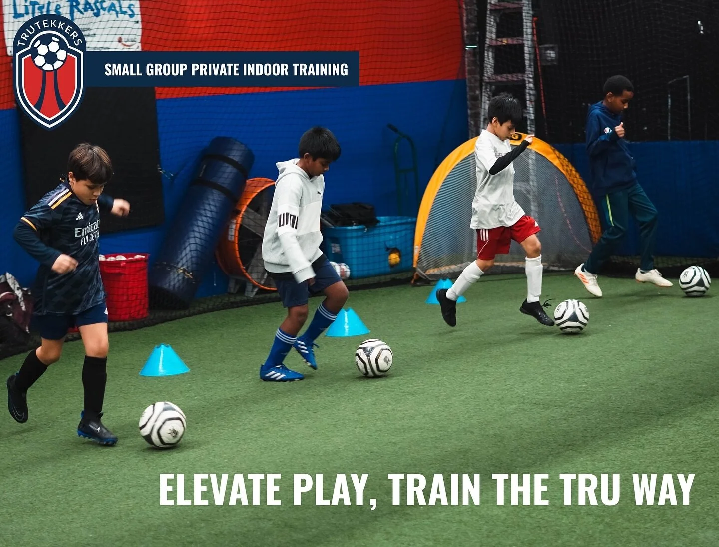 Unlock rapid progress with Small Group Private Training! 🚀⚽ Smaller groups mean personalized coaching, tailored drills, and more touches on the ball, ensuring your skills soar faster than in large team practices. Elevate your game with focused atten