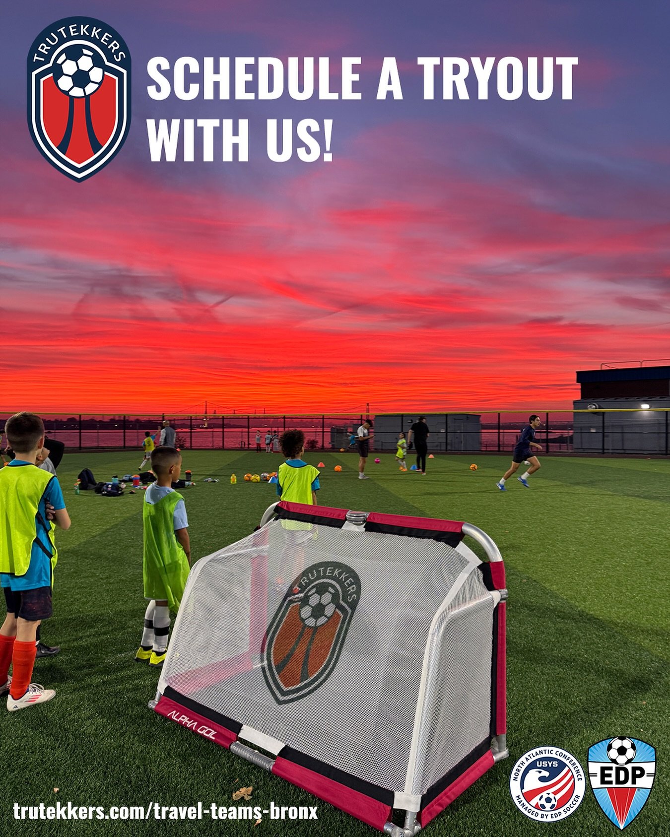 ⚽ Want to Join the Bronx&rsquo;s Premier Travel Soccer Program? ⚽
Tru Tekkers SC is now offering Open Tryouts! 🔥 Instead of waiting for a scheduled tryout date, you can schedule a personal tryout by joining one of our travel team training sessions a