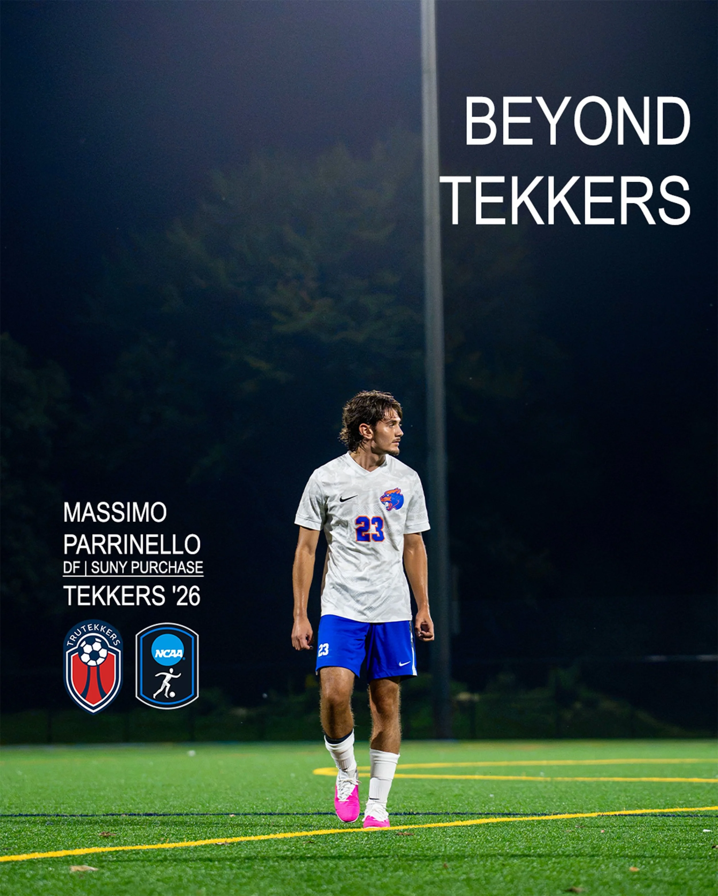 BEYOND TEKKERS: MASSIMO PARRINELLO 🔥
From captaining our B2008 Premier Varsity Team to competing at the college level, Massimo has always been someone who leads from the front.
A member of our TEKKERS &rsquo;26 class, Massimo is now playing as a def