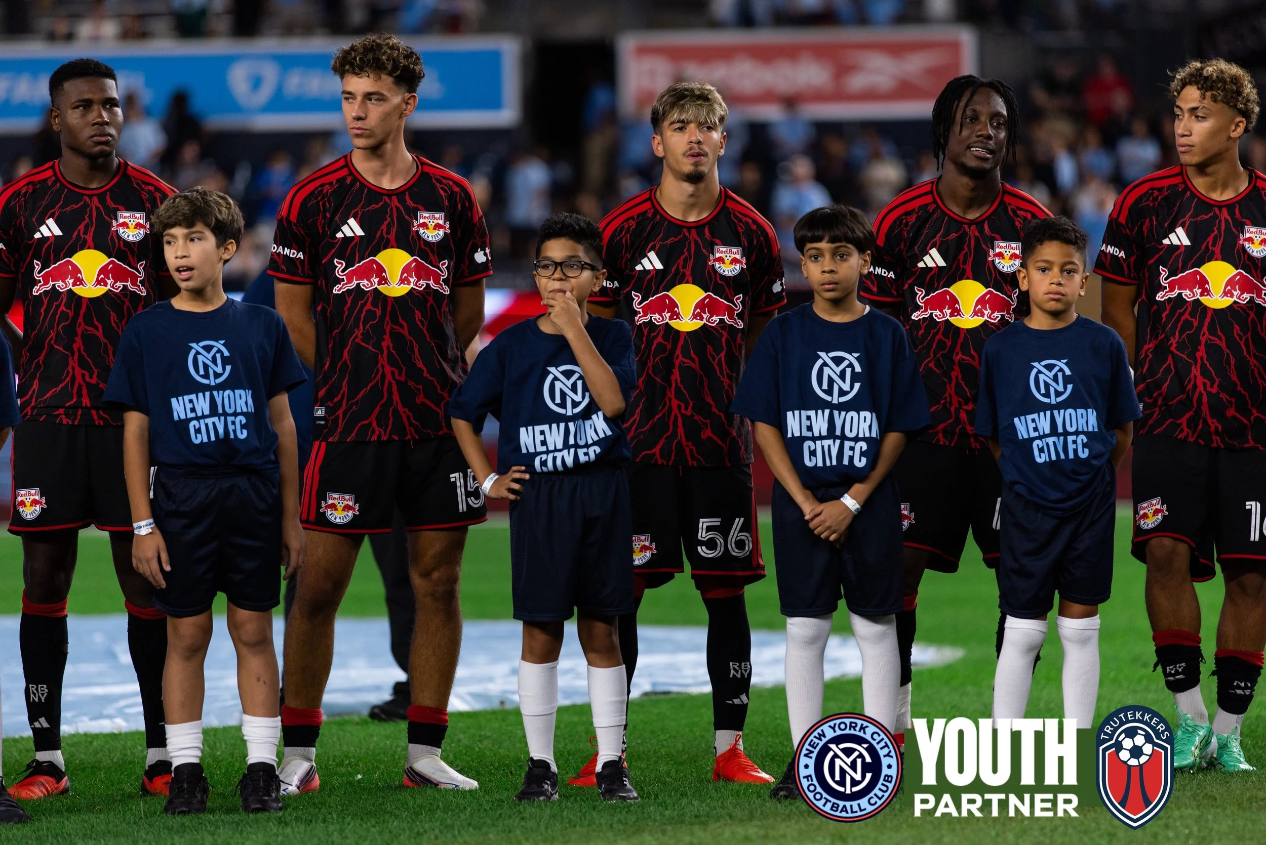 🌟⚽️ STANDING NEXT TO THE STARS OF TODAY. DREAMING OF BECOMING THE STARS OF TOMORROW. 🔵⚫️
A night our young Tekkers will never forget! 🏟️🔥
On September 18th, our Tru Tekkers athletes had the incredible opportunity to step onto the pitch as Youth P