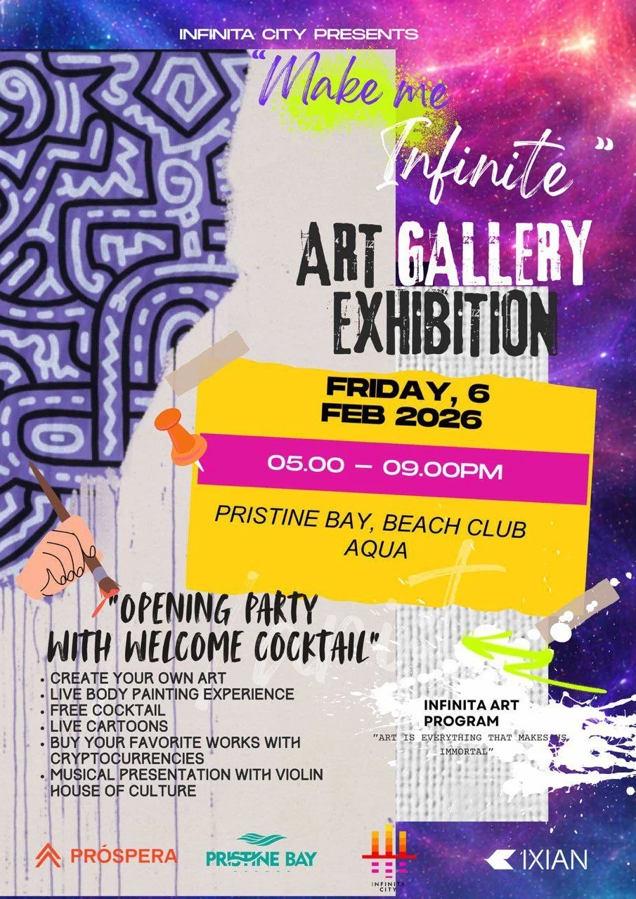 “Make Me Infinite” Art Gallery Exhibition Opens at Pristine Bay, Roatan
