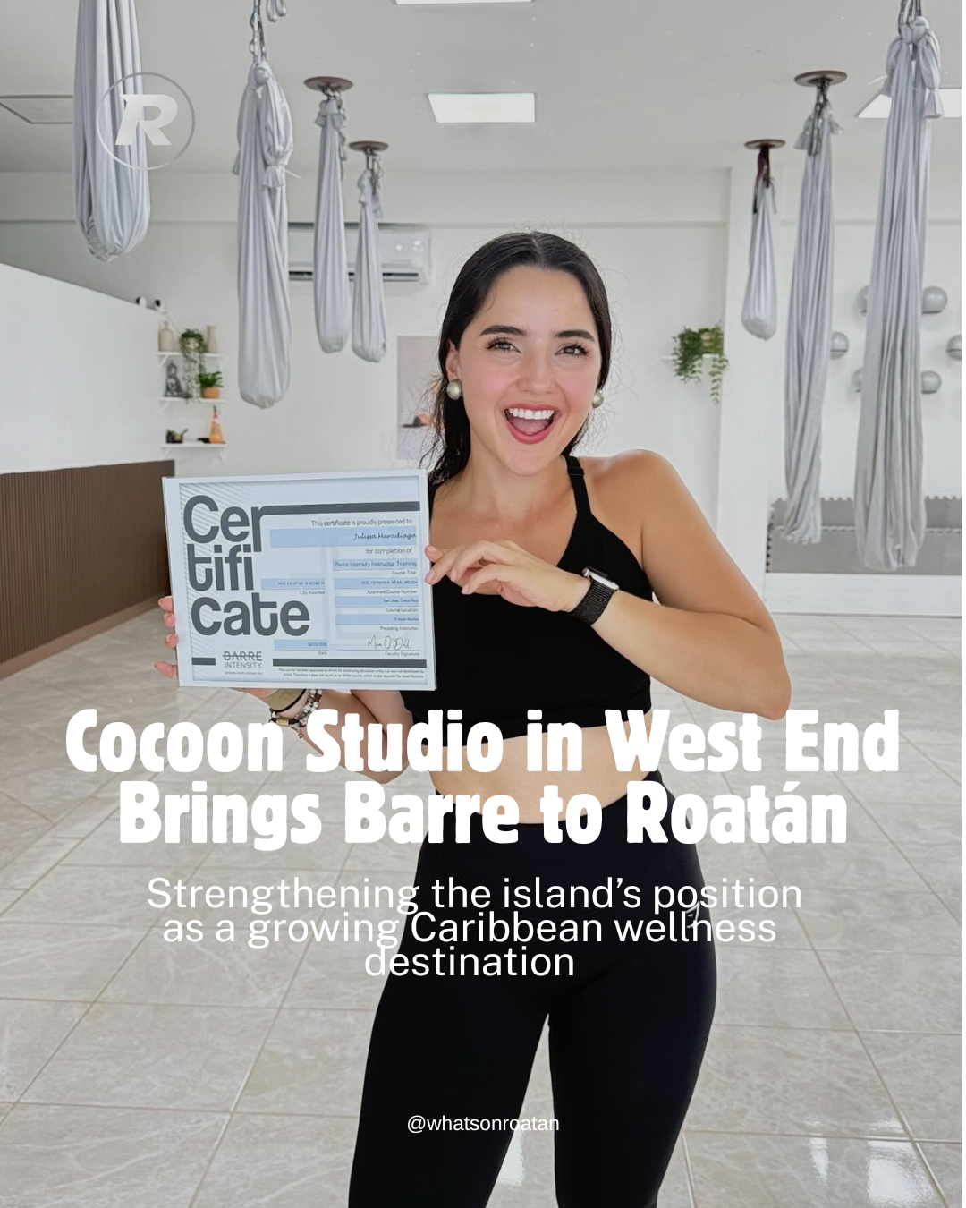 Cocoon Studio in West End Brings Barre to Roatán