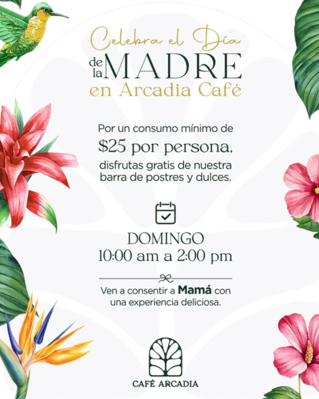 Mother’s Day Celebration at Arcadia Café Roatán