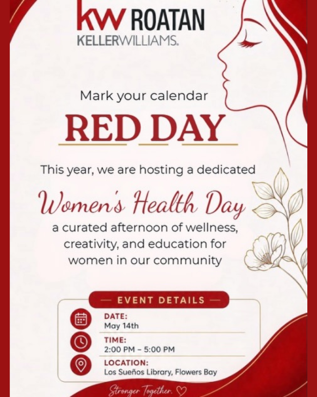RED Day Roatán 2026 | Women’s Health Community Event by Keller Williams