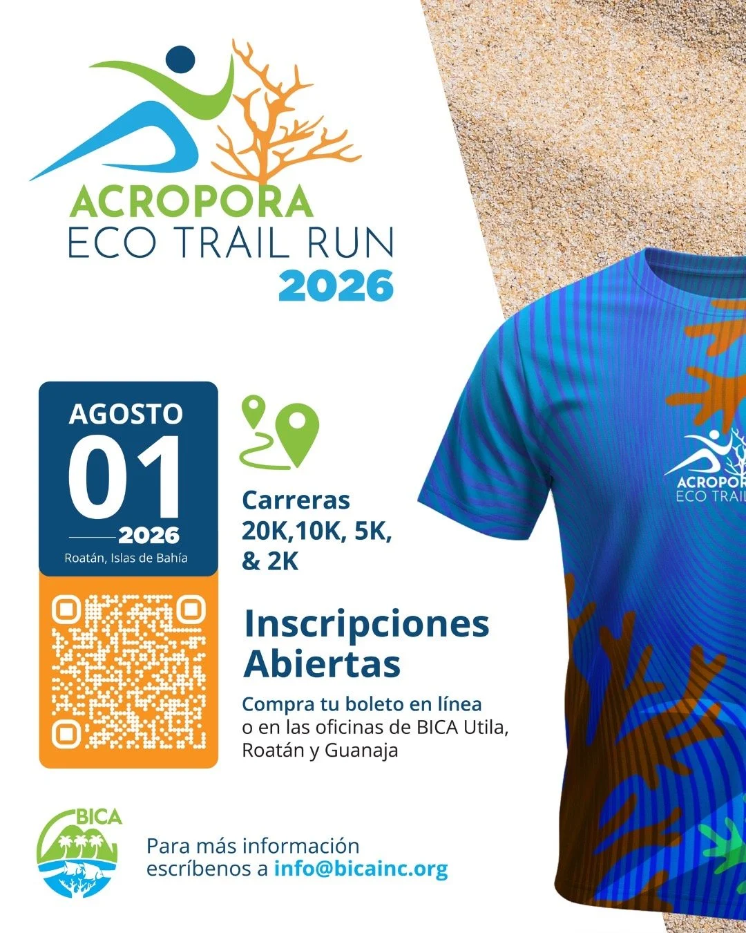 ACROPORA Roatán Eco Trail Run 2026 | Run for the Reef in Roatán