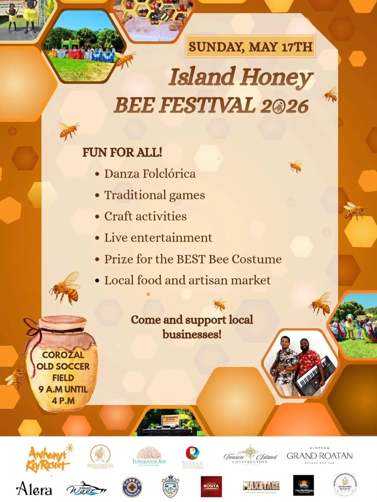 Festival of the Bees 2026 Returns to Roatán with Family Fun, Culture & Local Businesses